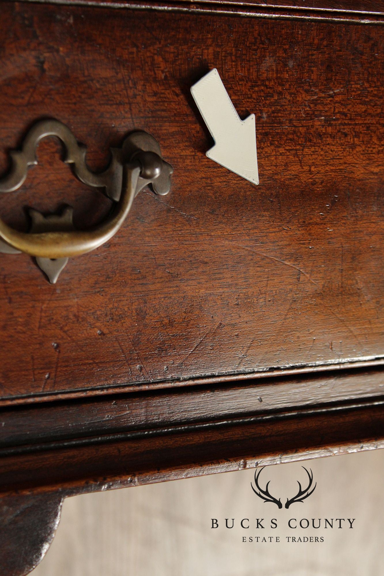 English George III Style Mahogany Three-Drawer Chest Side Table