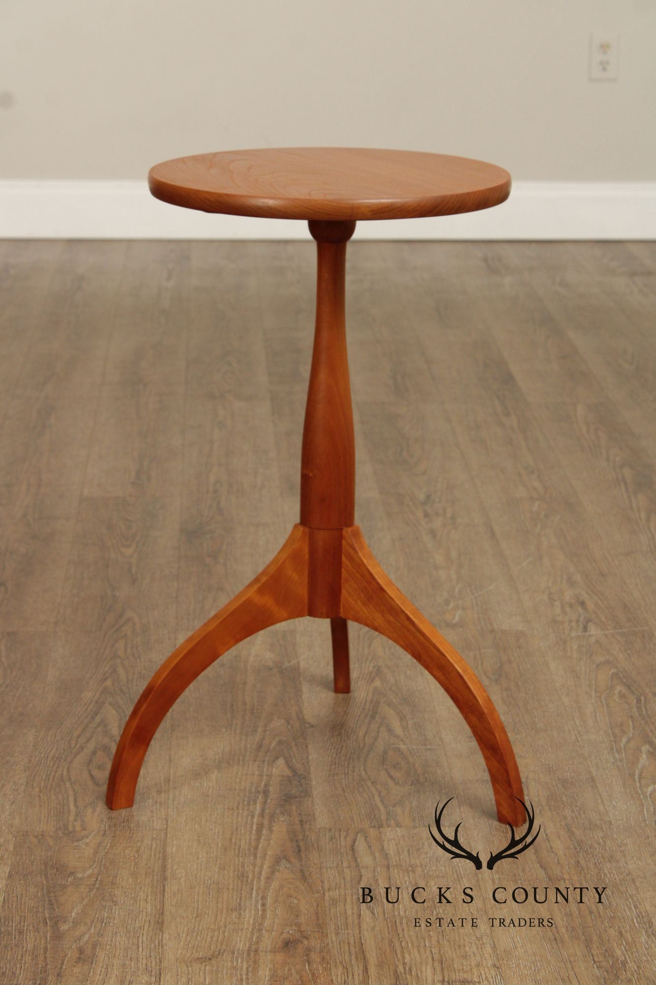 Skaker Style Round Cherry Side Table