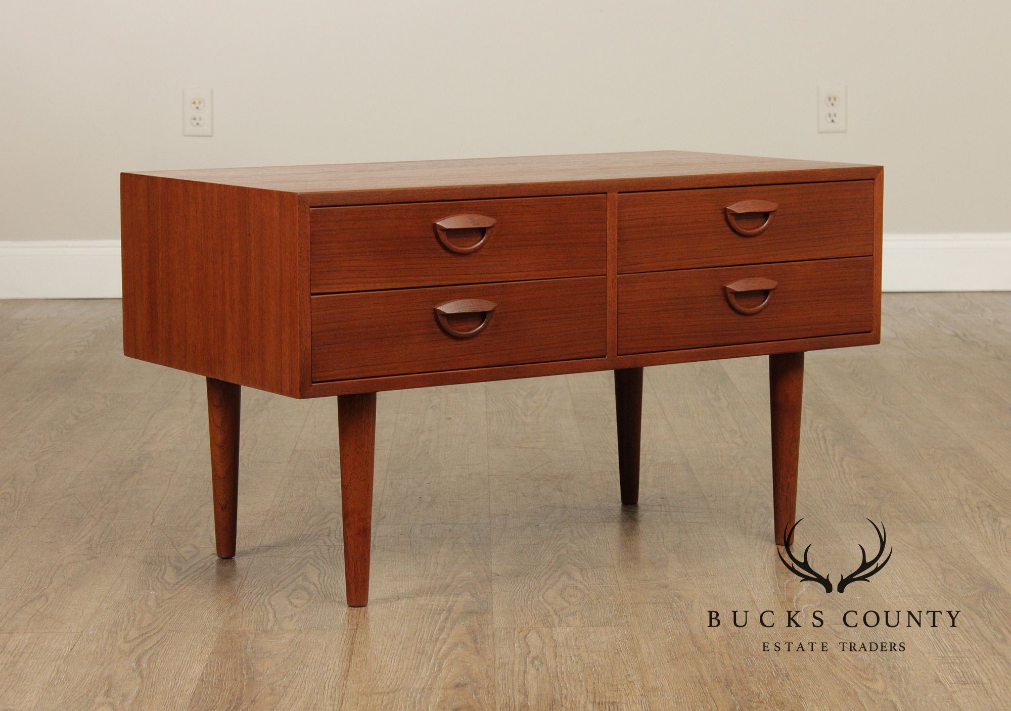 Kai Kristiansen Danish Modern Teak Low Chest
