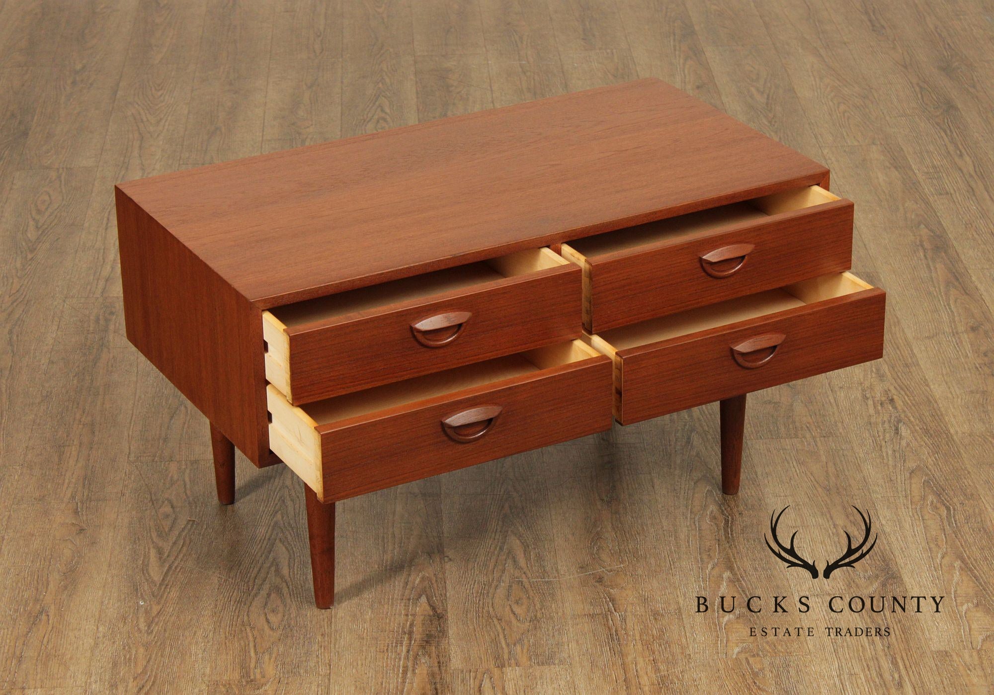 Kai Kristiansen Danish Modern Teak Low Chest