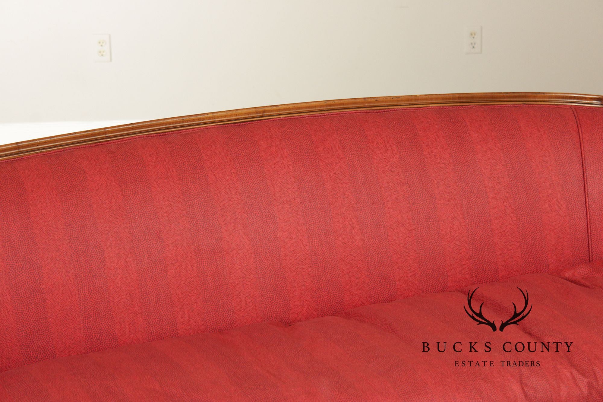 French Louis XV Style Walnut Upholstered Sofa