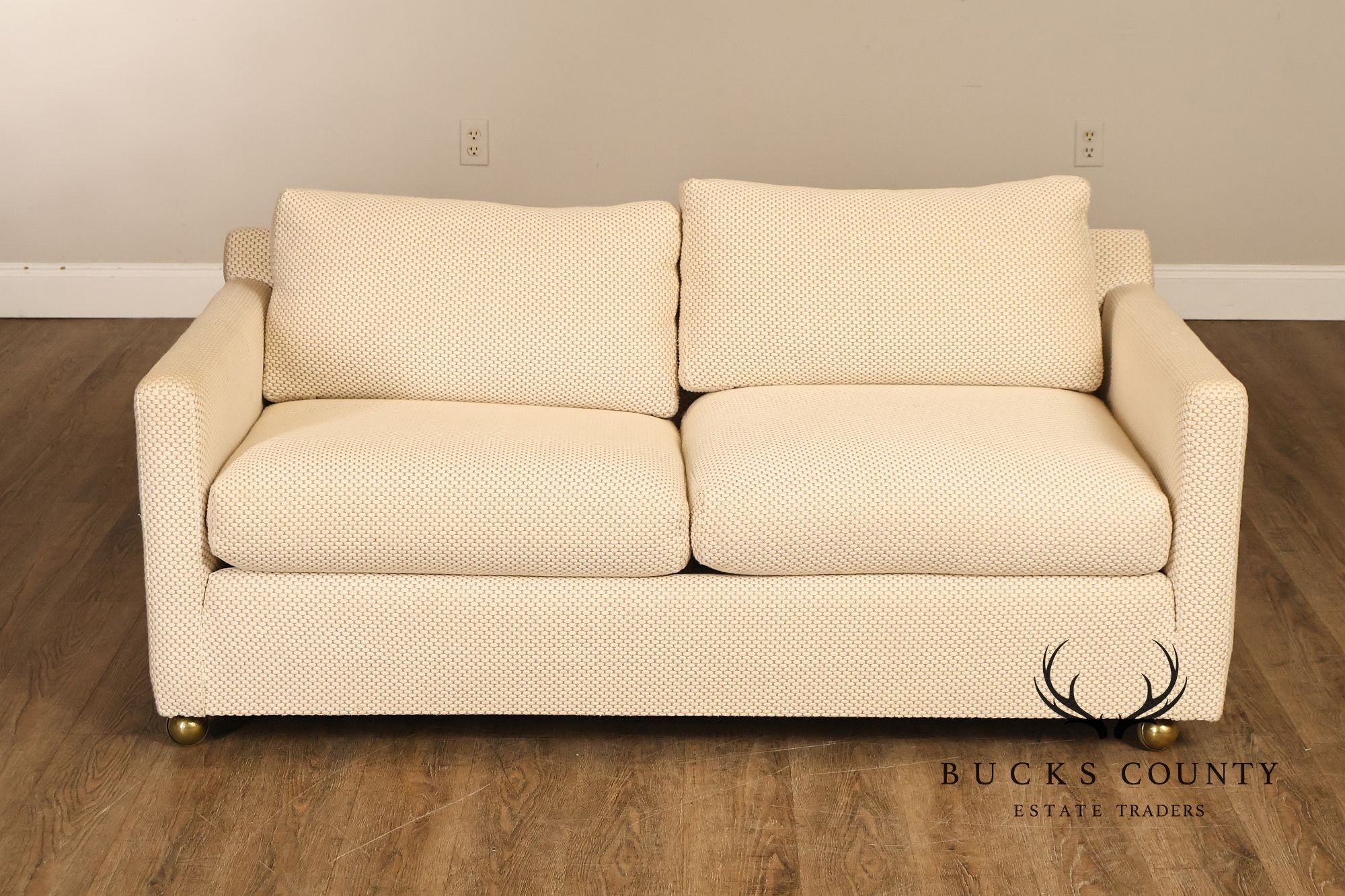 1970's Modern Upholstered Pair Of Loveseats