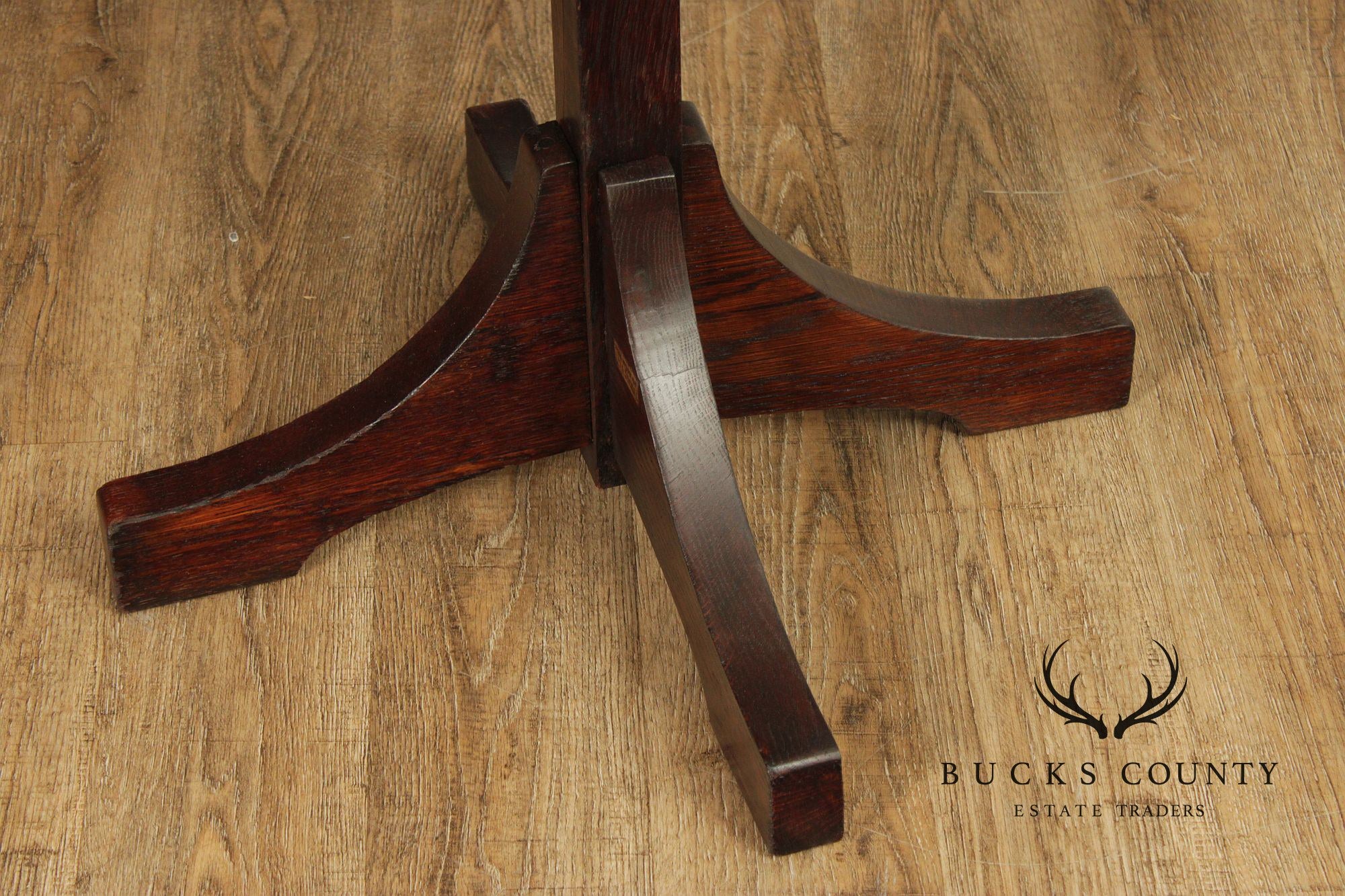 Antique L. & J.G. Stickley Mission Oak Coat Rack Hall Tree