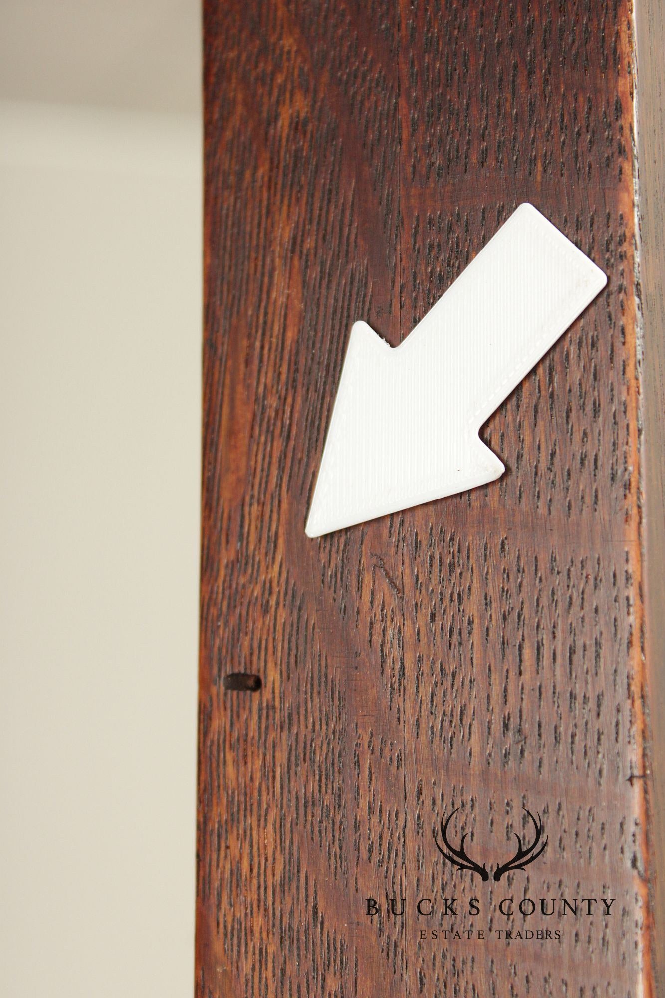 Antique L. & J.G. Stickley Mission Oak Coat Rack Hall Tree