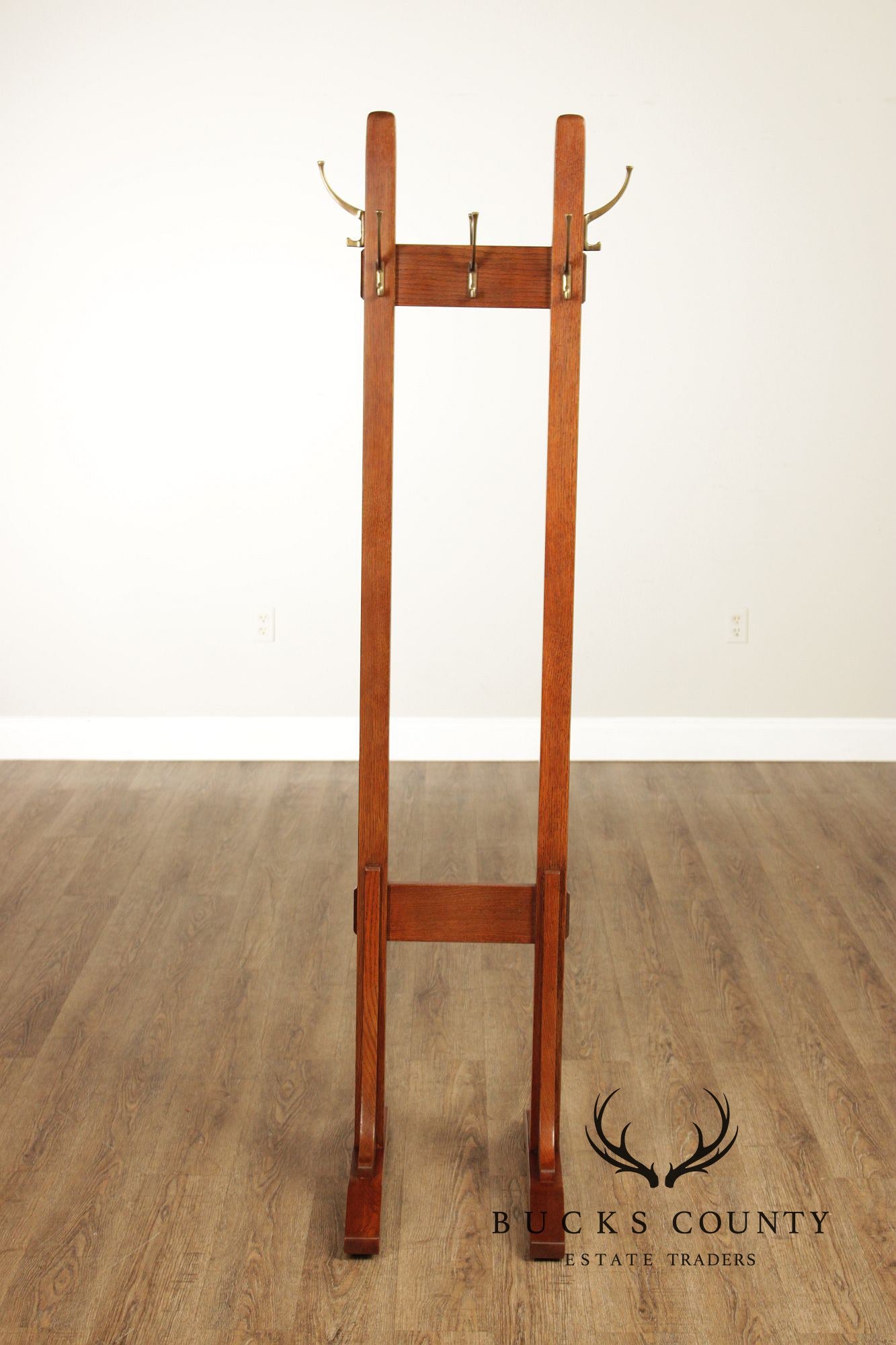 Stickley Mission Collection Oak Double Coat Rack