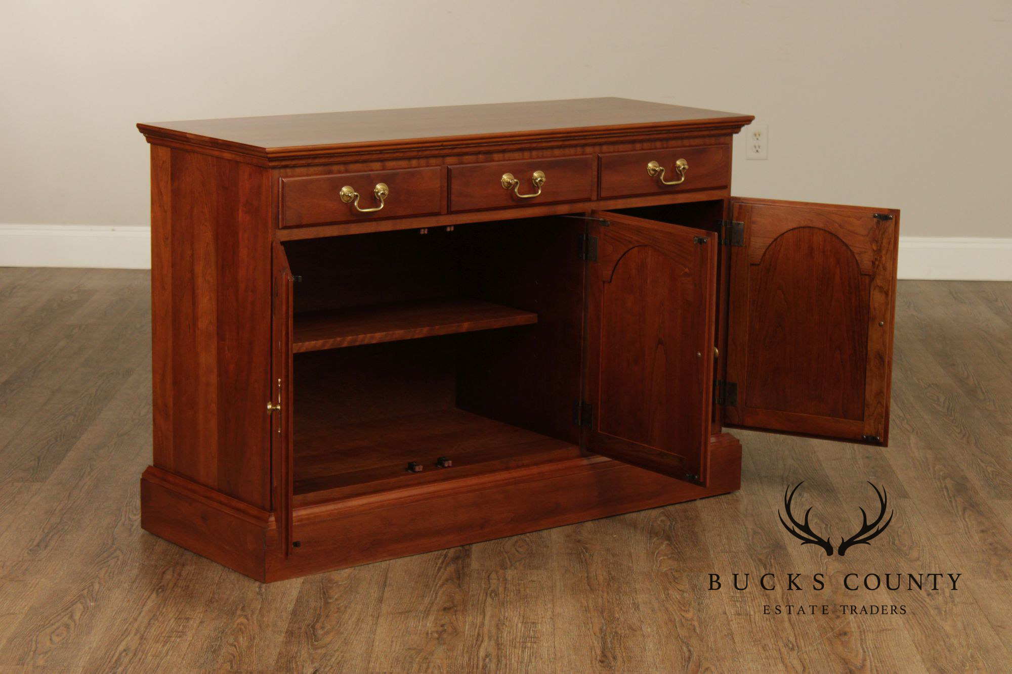 Stickley Traditional Cherry Server Cabinet