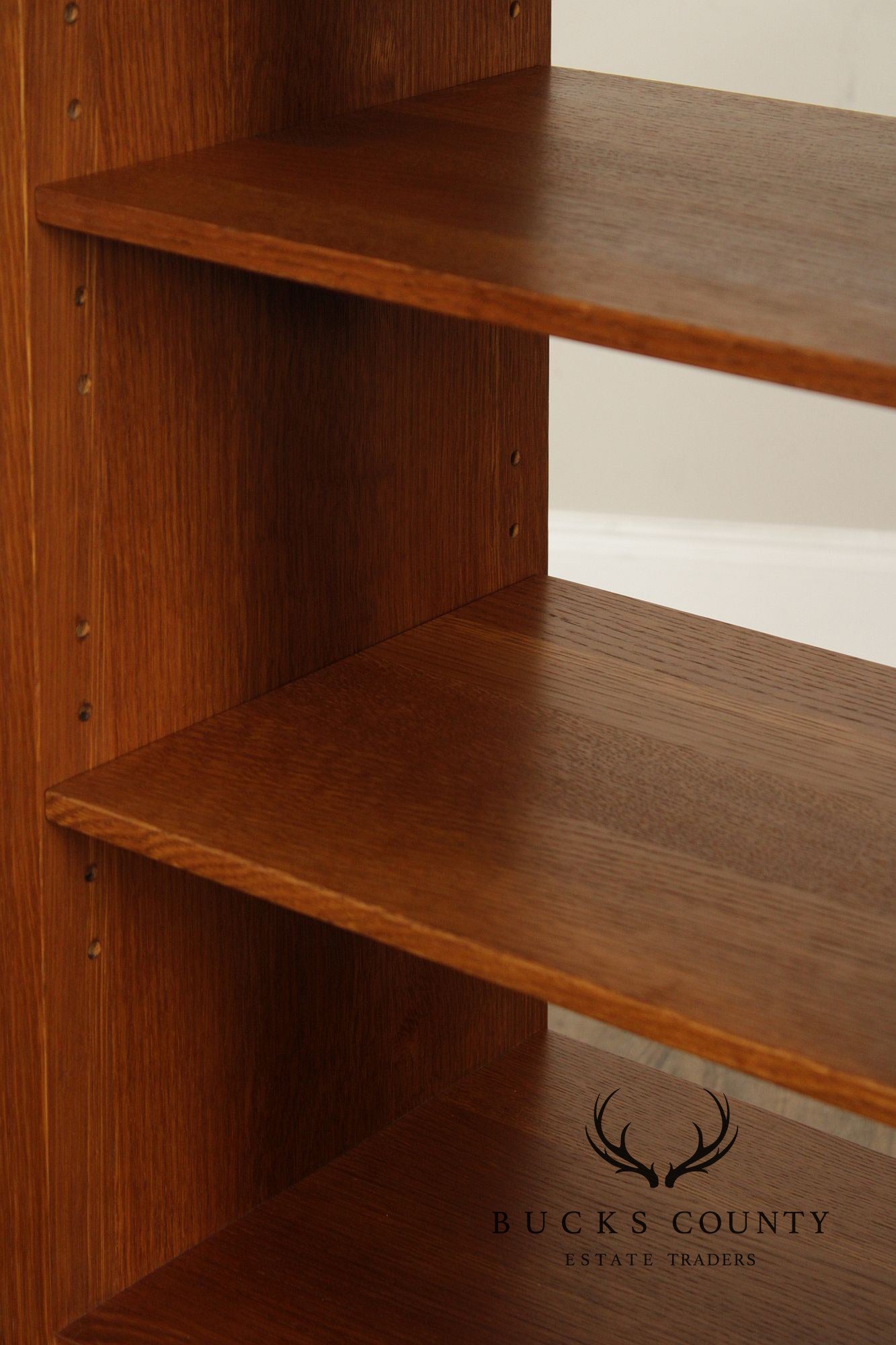 Stickley Mission Collection Oak Open Bookcase Library Stand