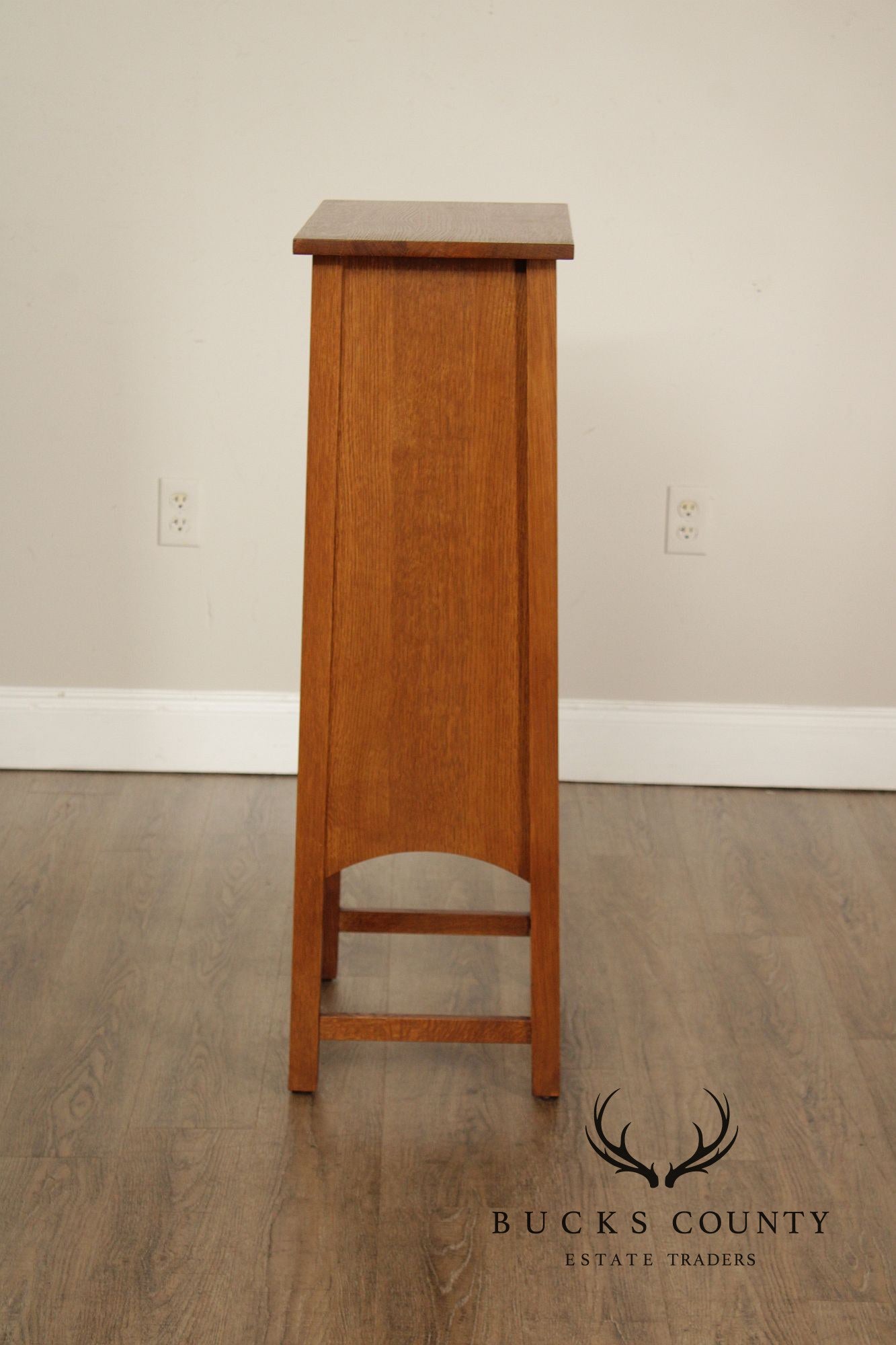 Stickley Mission Collection Oak Open Bookcase Library Stand