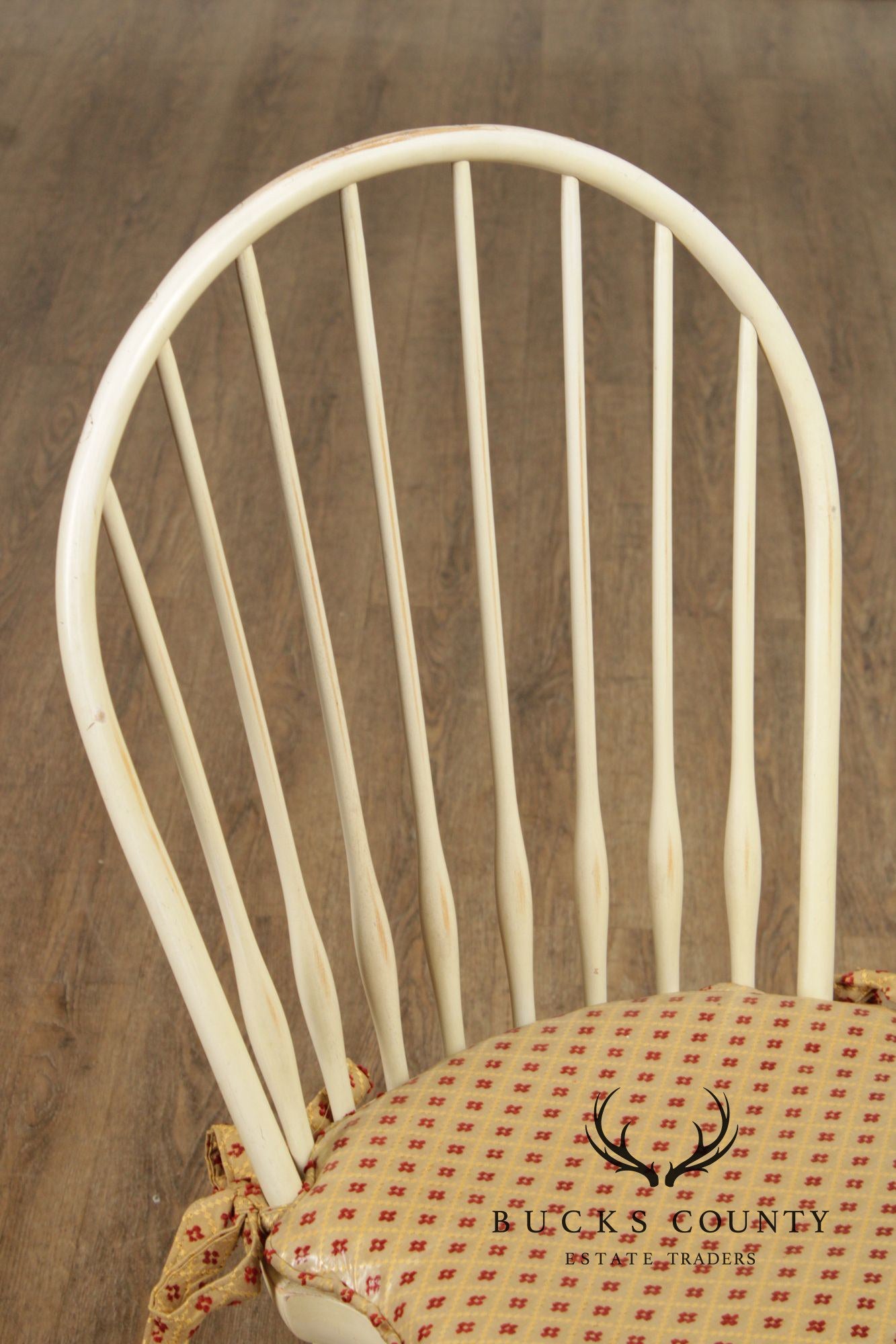 Nichols and Stone Set of Six Painted Windsor Dining Chairs