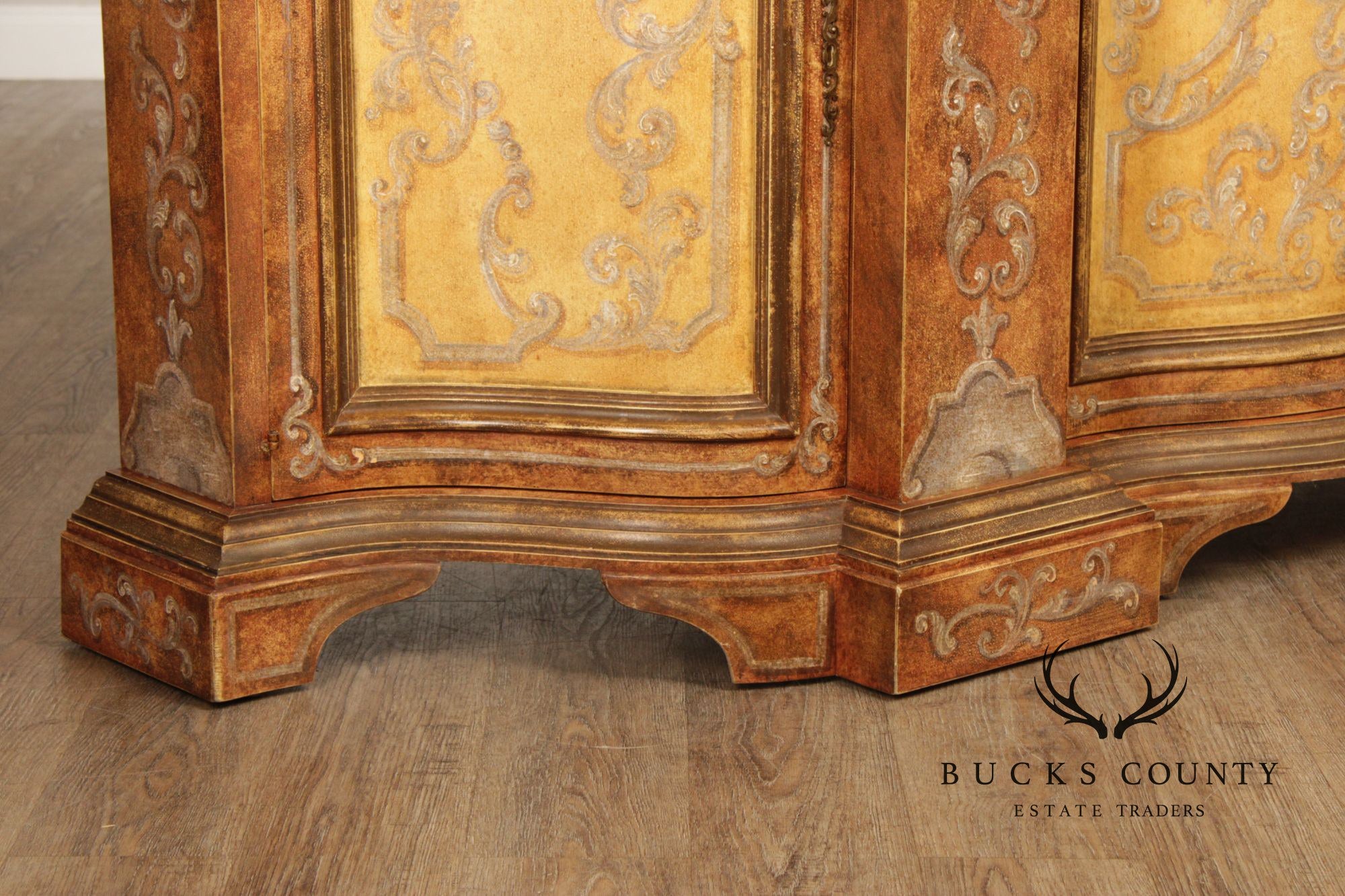 Decorative Crafts Inc Italian Style Hand Painted Credenza Sideboard