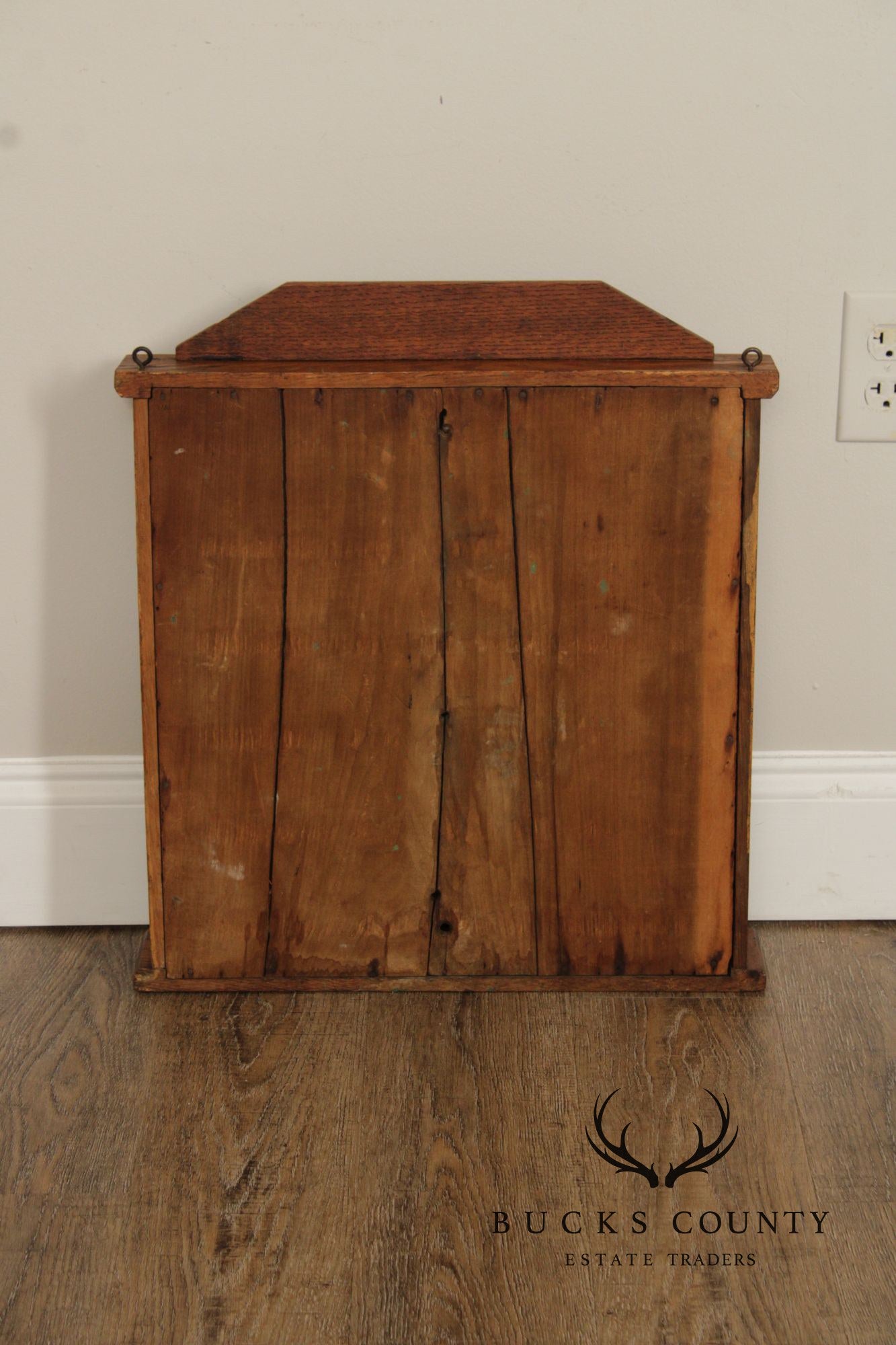 Oliver L. Briggs & Son Antique American Oak Billiards Shelf Cabinet