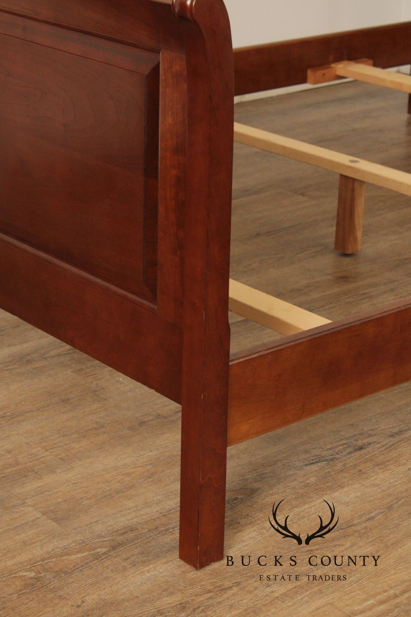 Stickley Cherry Queen Size Sleigh Bed