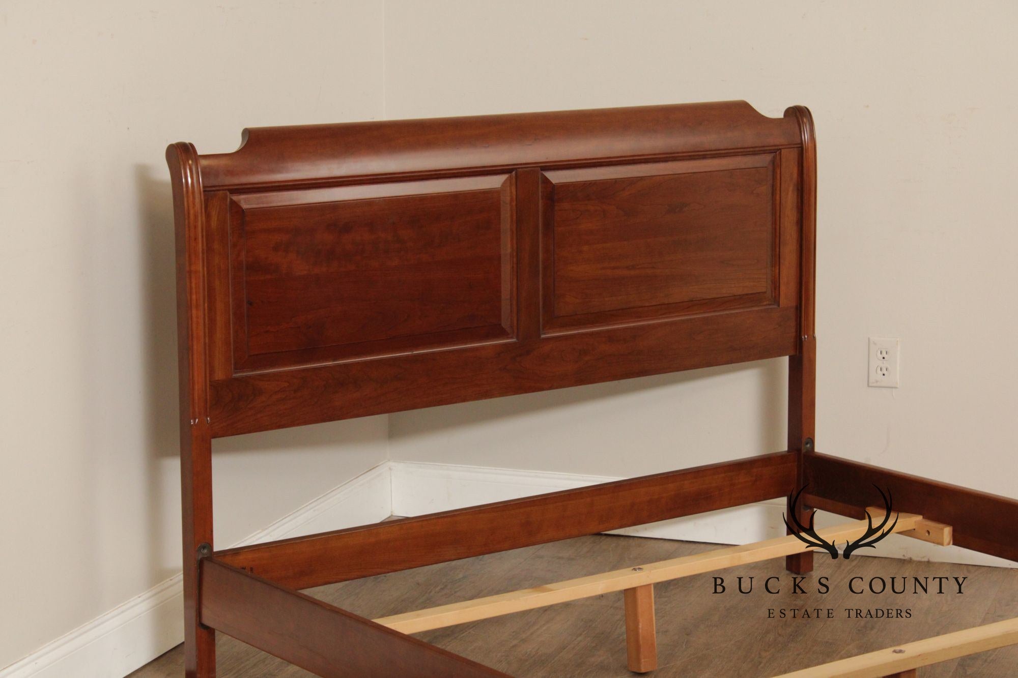 Stickley Cherry Queen Size Sleigh Bed