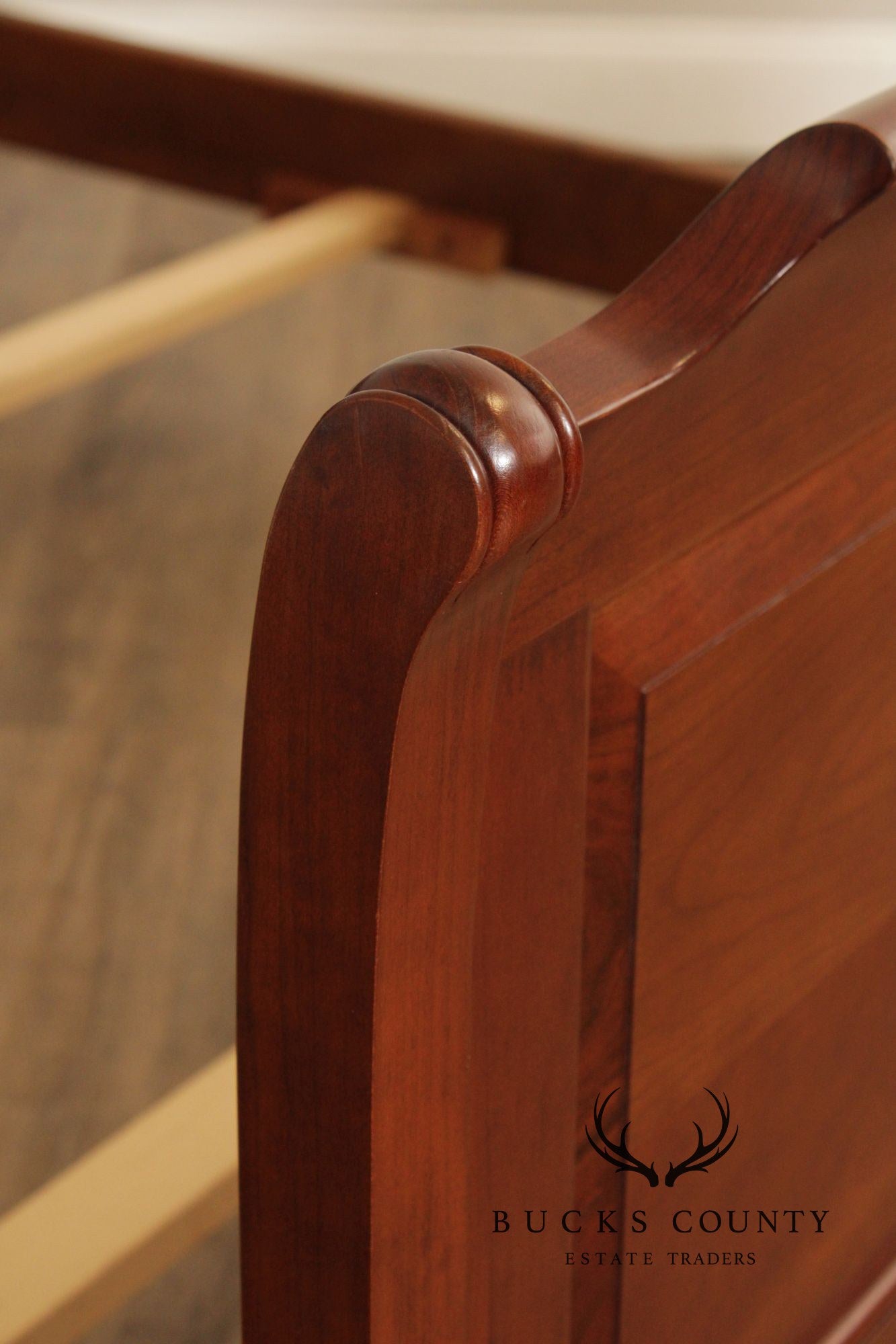 Stickley Cherry Queen Size Sleigh Bed