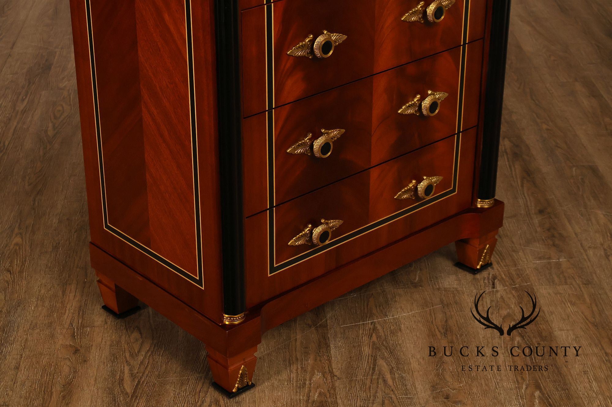 Infinity Furniture Neoclassical Style Mahogany Tall Chest