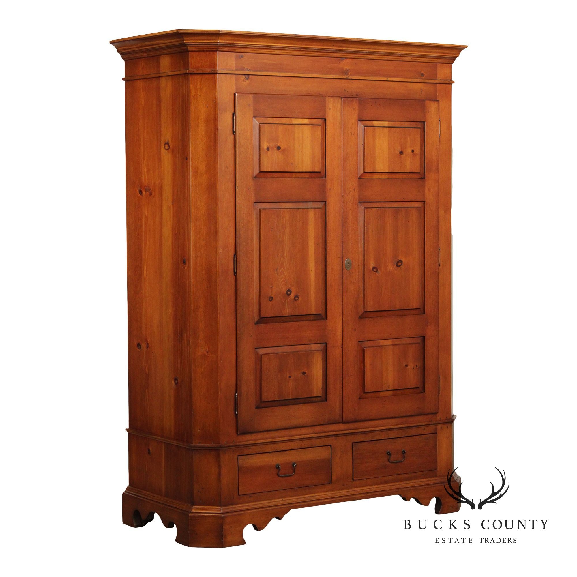 Country Classics William Draper Pine Armoire Cabinet