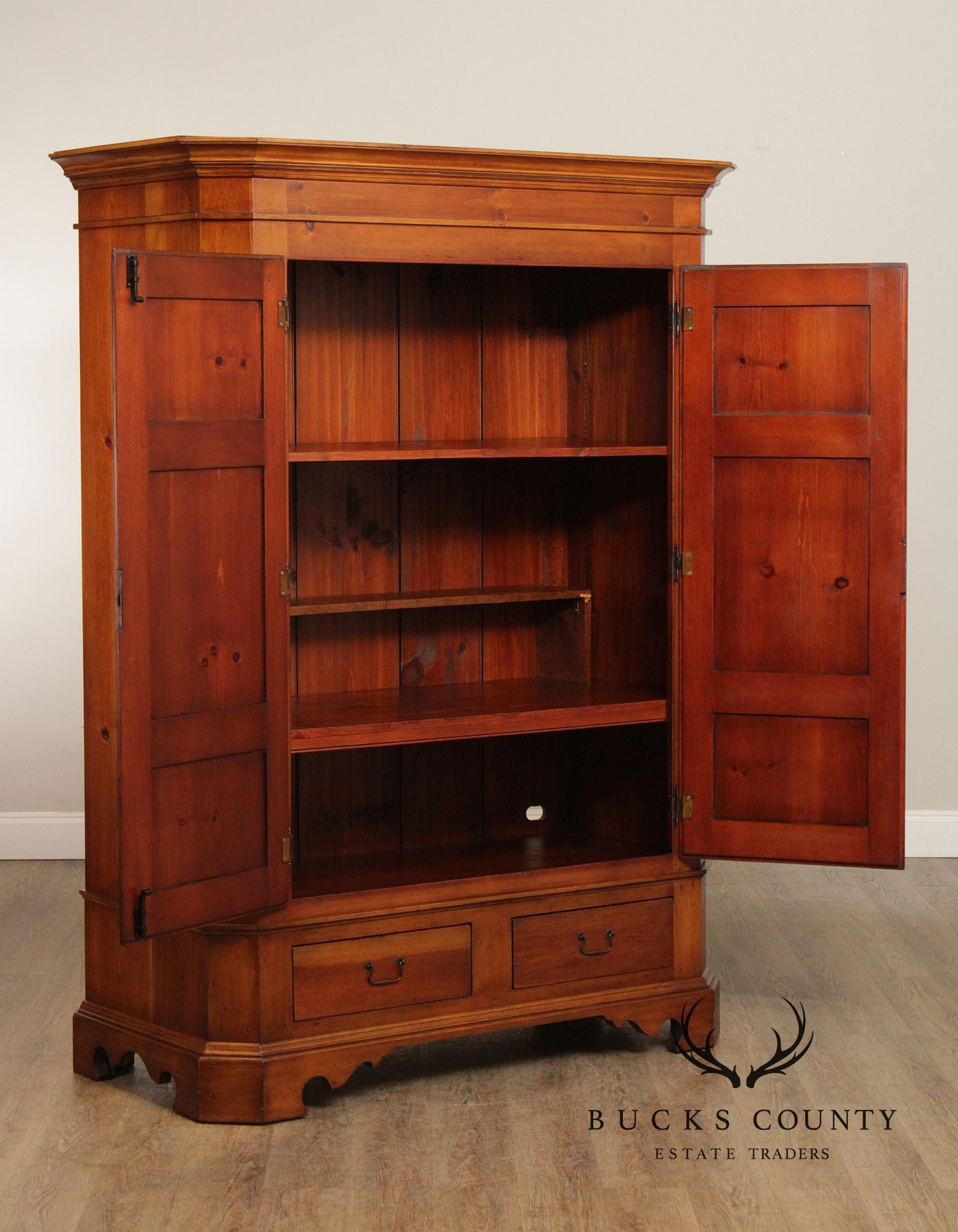 Country Classics William Draper Pine Armoire Cabinet