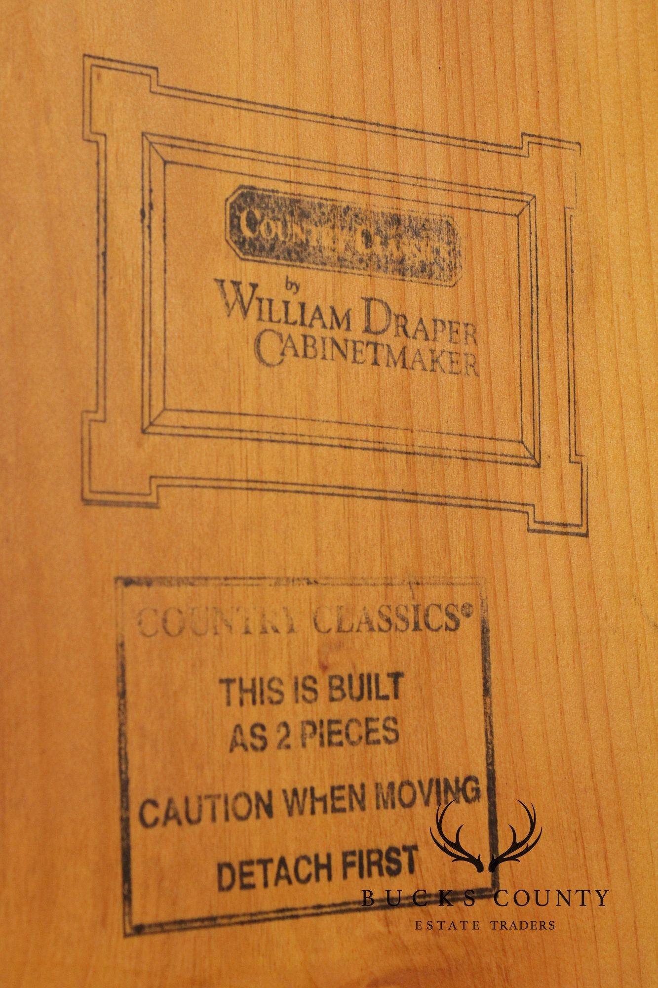 Country Classics William Draper Pine Armoire Cabinet