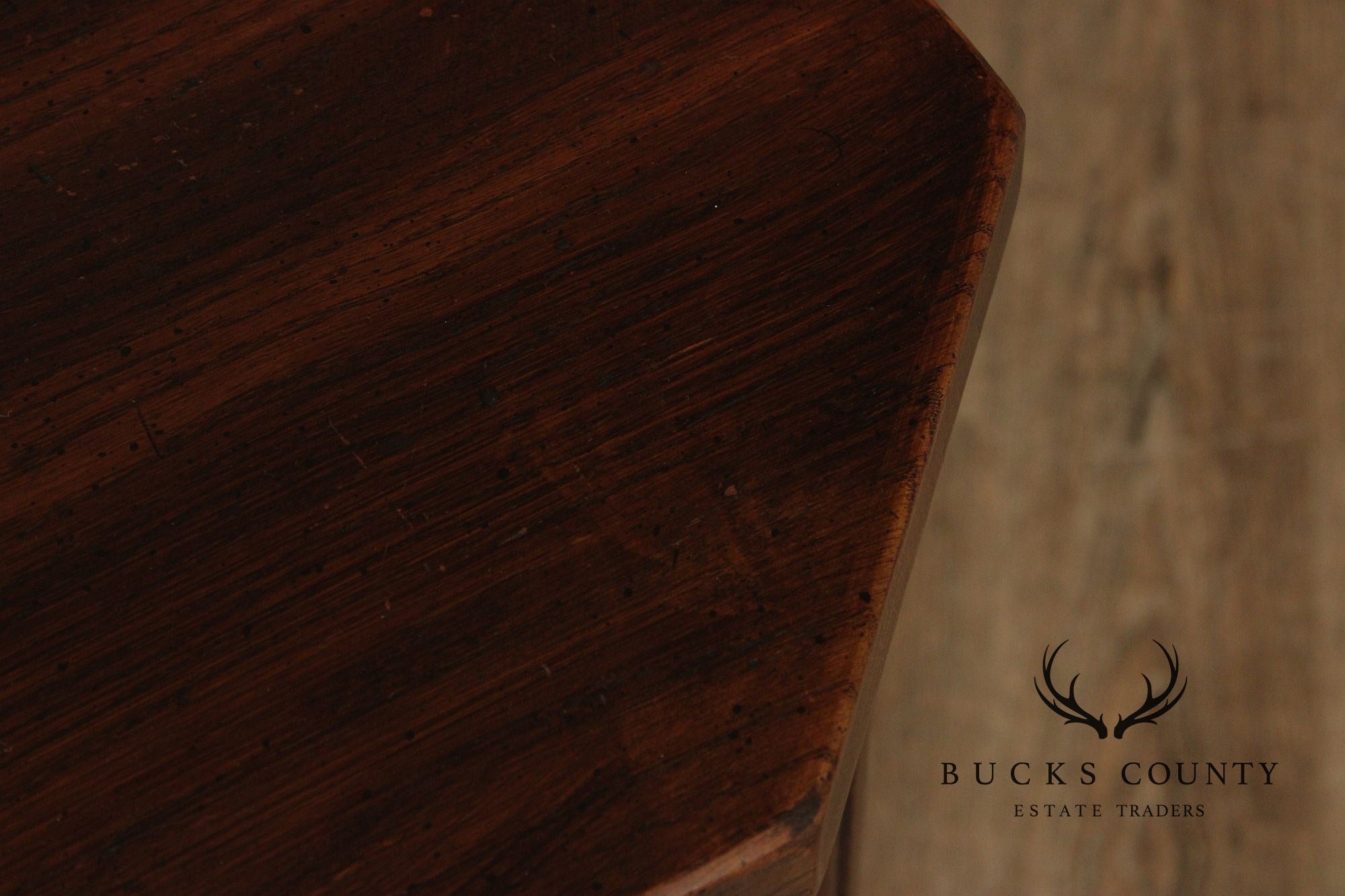Rustic European Style Oak Console Cabinet