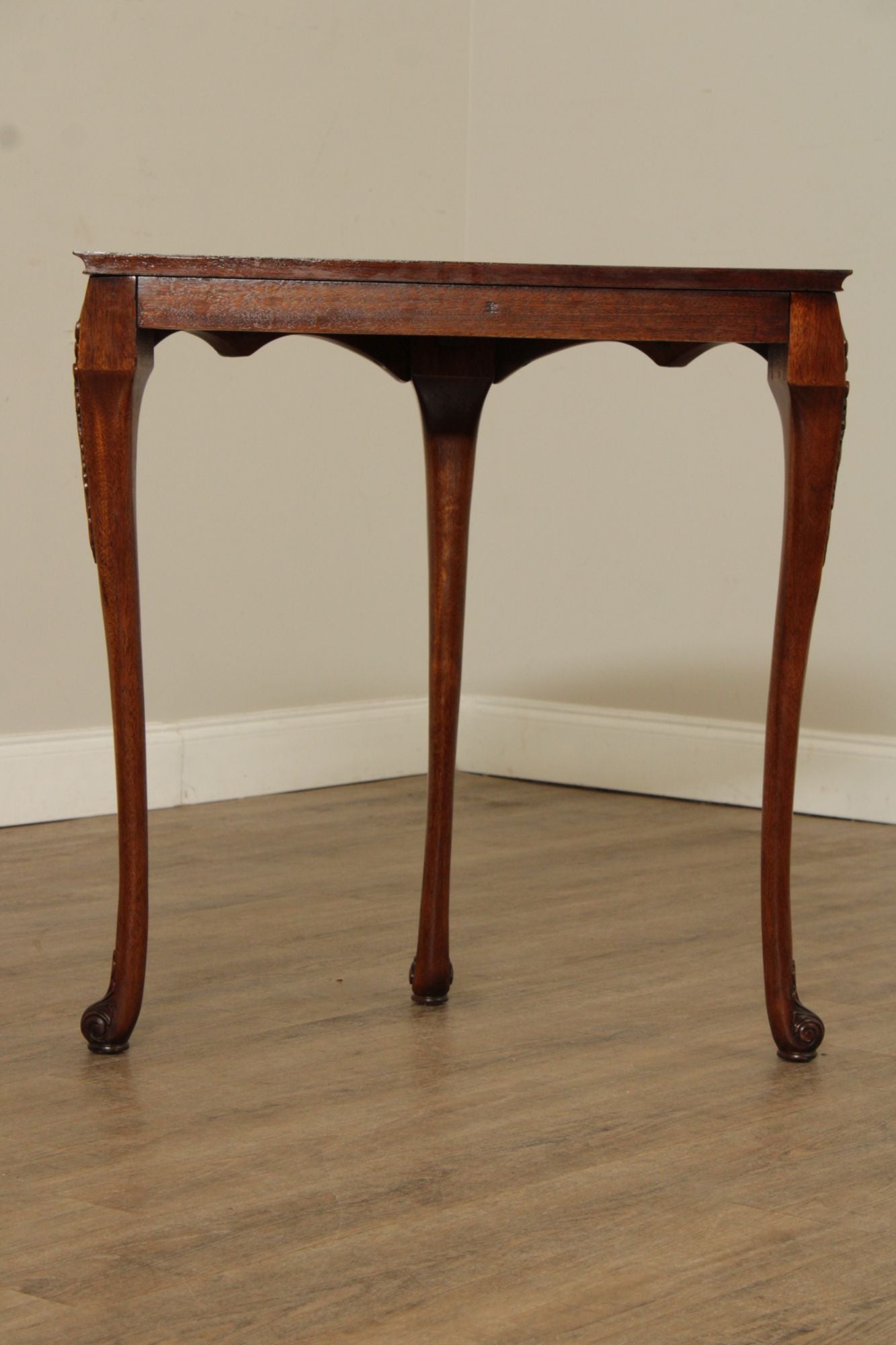 American Federal Style Mahogany Demilune Console Table