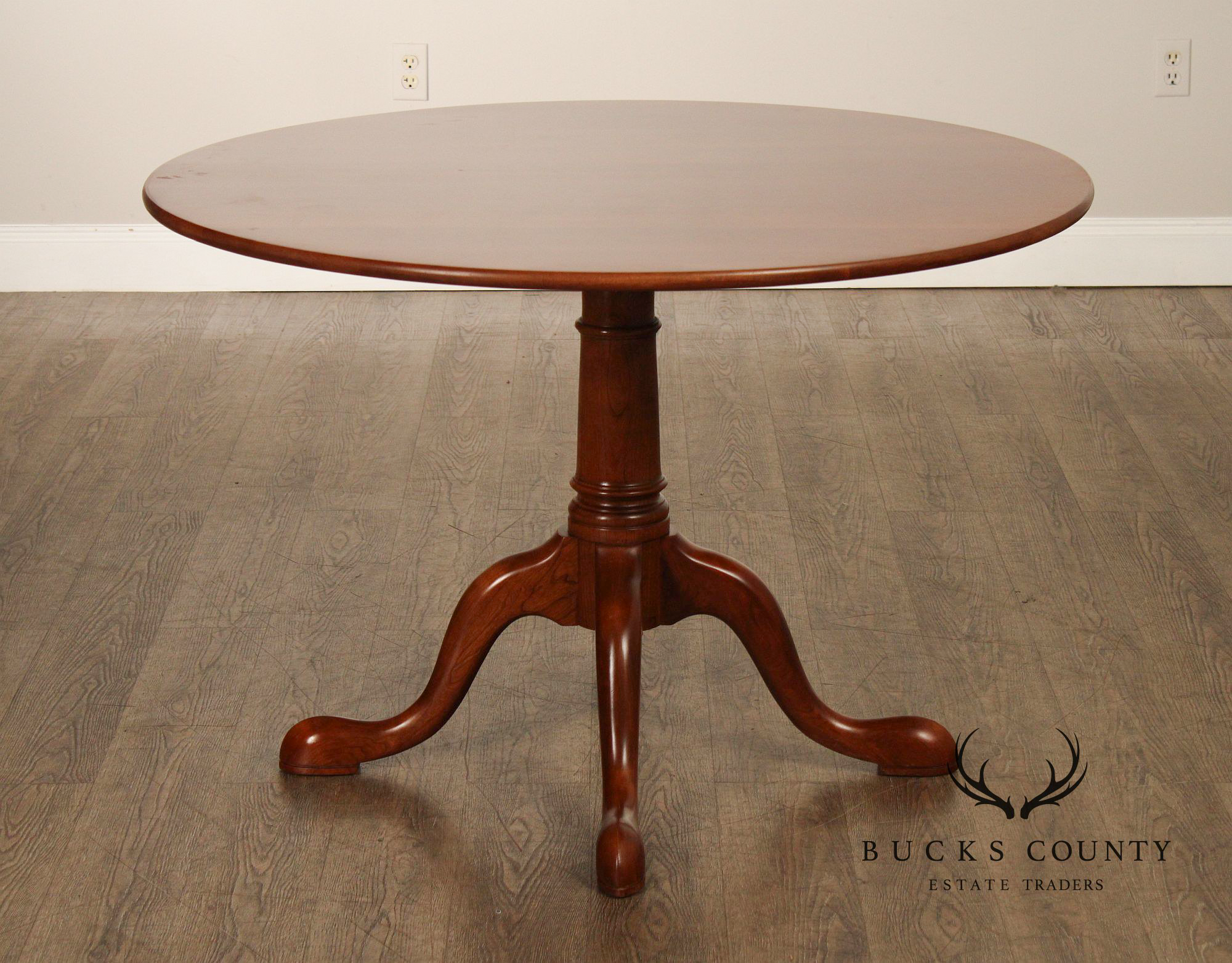 Stickley Traditional Cherry Round Top Breakfast Table