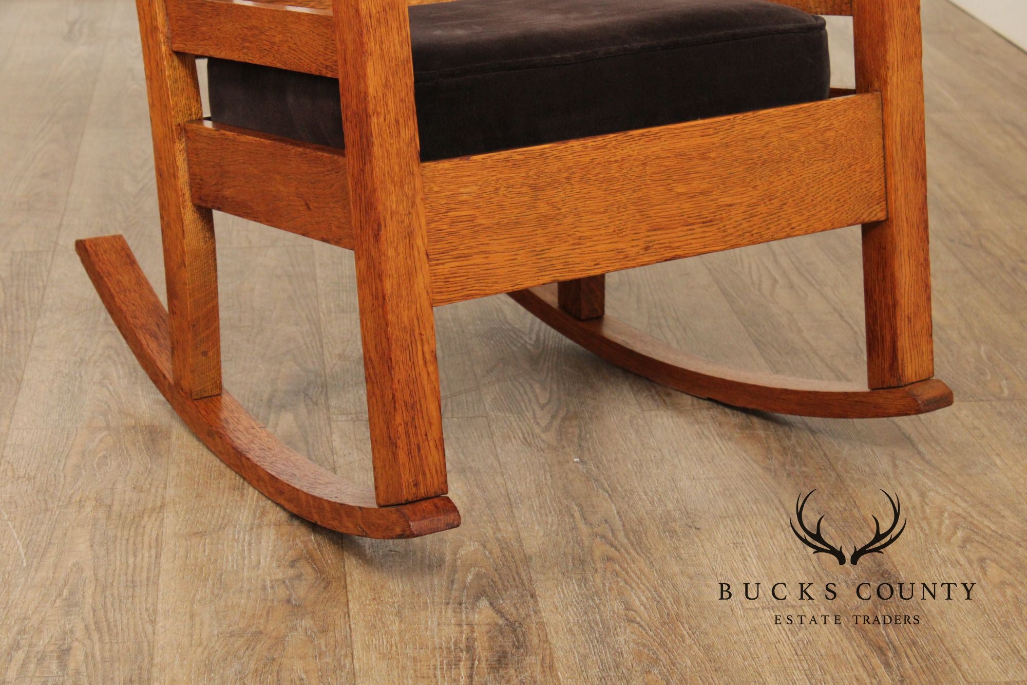Mission Style Quarter Sawn Oak Rocking Chair