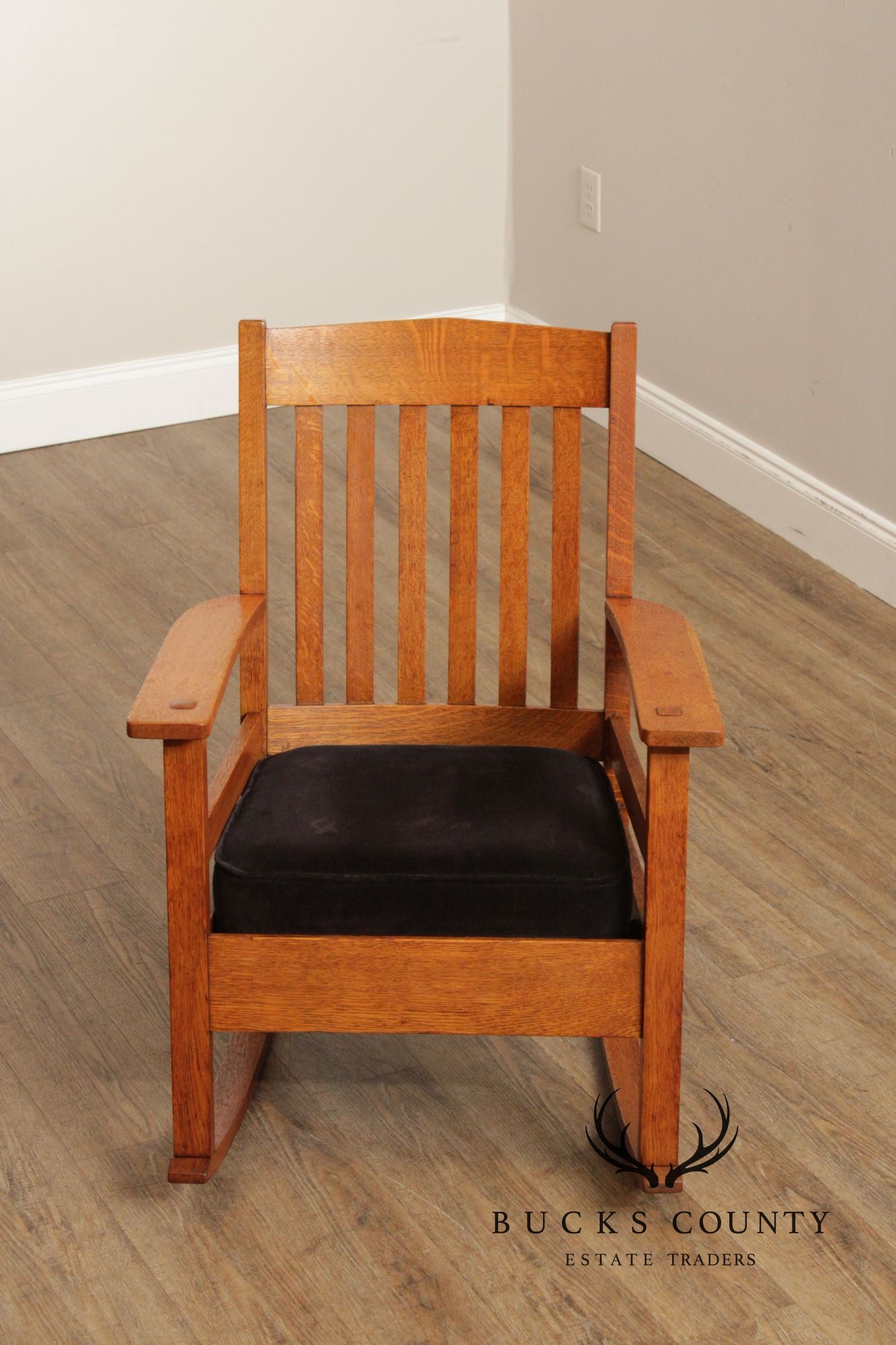 Mission Style Quarter Sawn Oak Rocking Chair