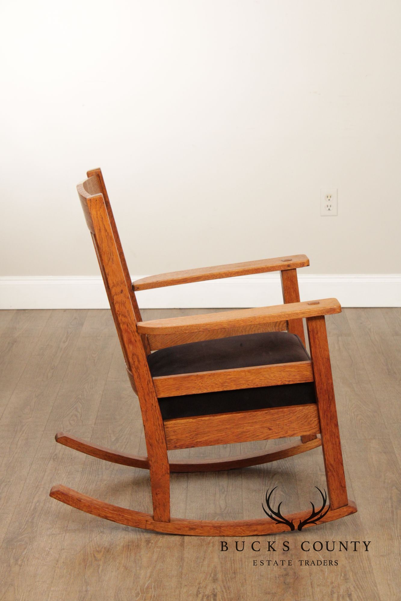 Mission Style Quarter Sawn Oak Rocking Chair