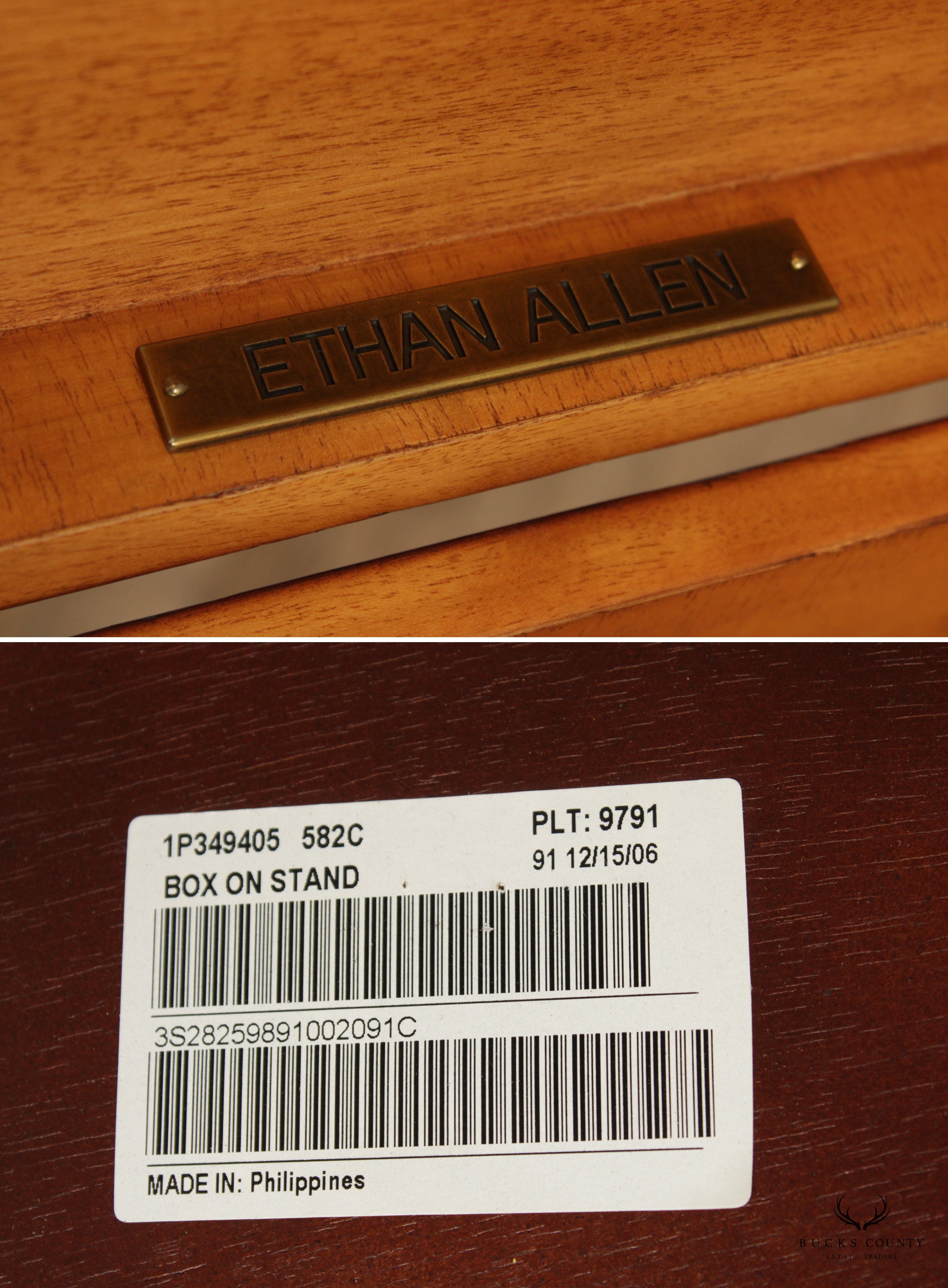 Ethan Allen Chippendale Style Box on Stand