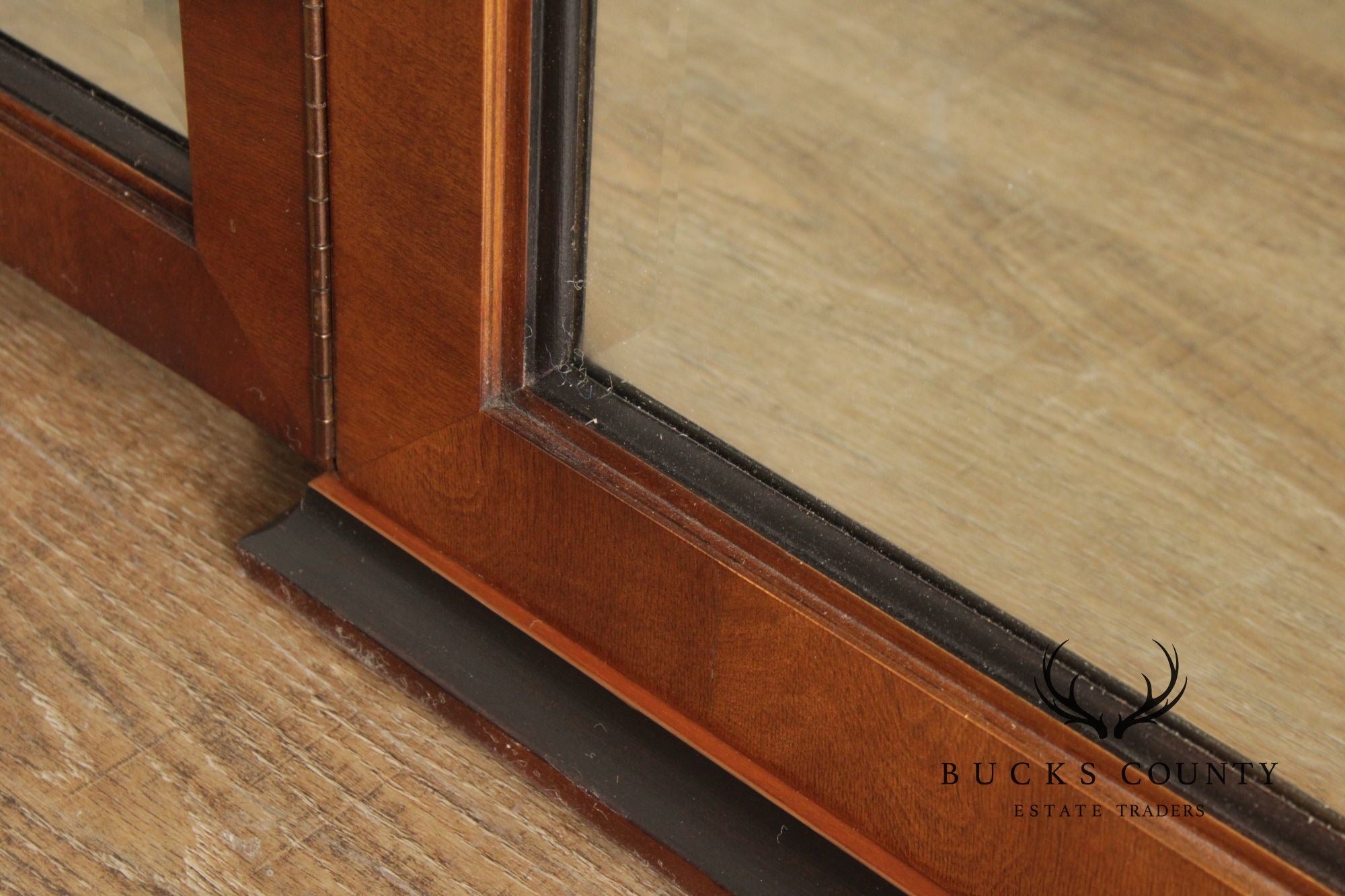 Century Furniture Empire Style Inlaid Tri-Fold Mirror