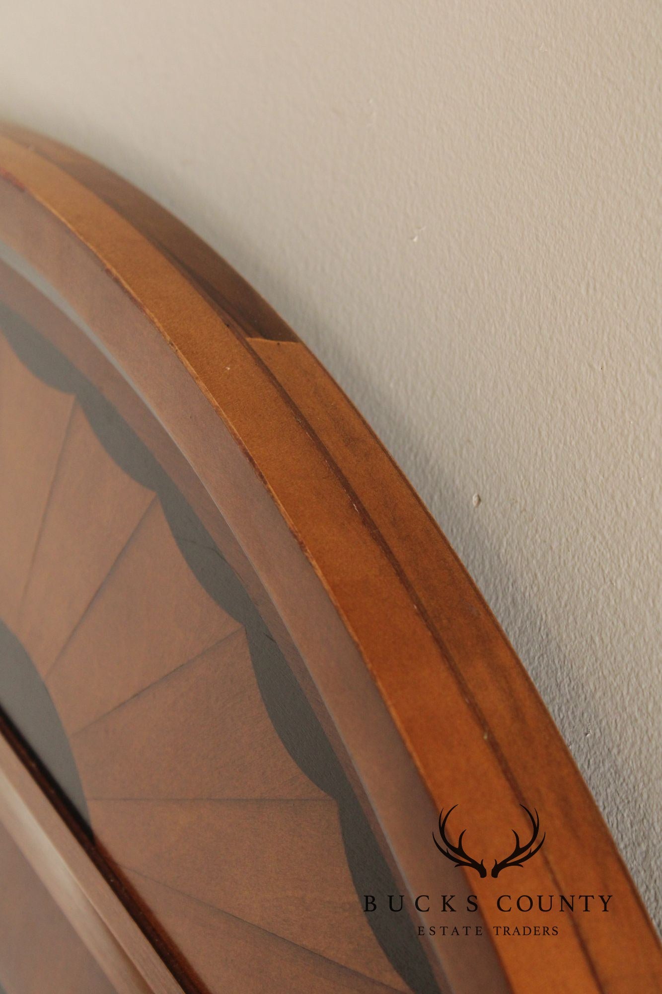 Century Furniture Empire Style Inlaid Tri-Fold Mirror
