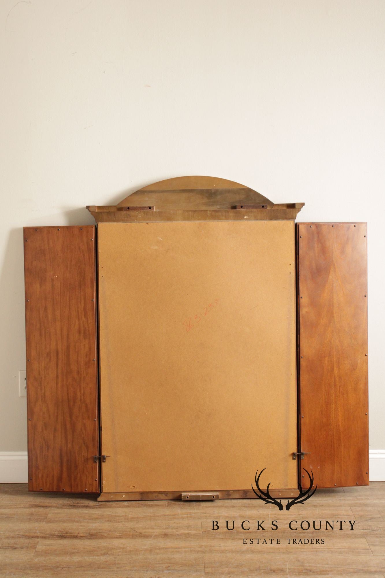 Century Furniture Empire Style Inlaid Tri-Fold Mirror