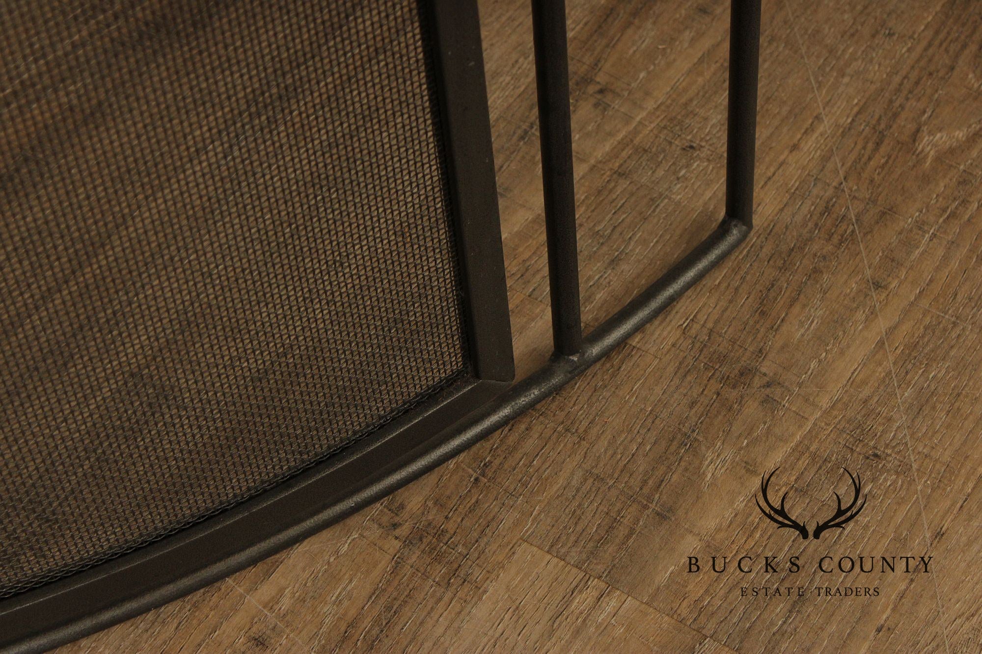 Pilgrim Bowed Forged Iron Fireplace Screen