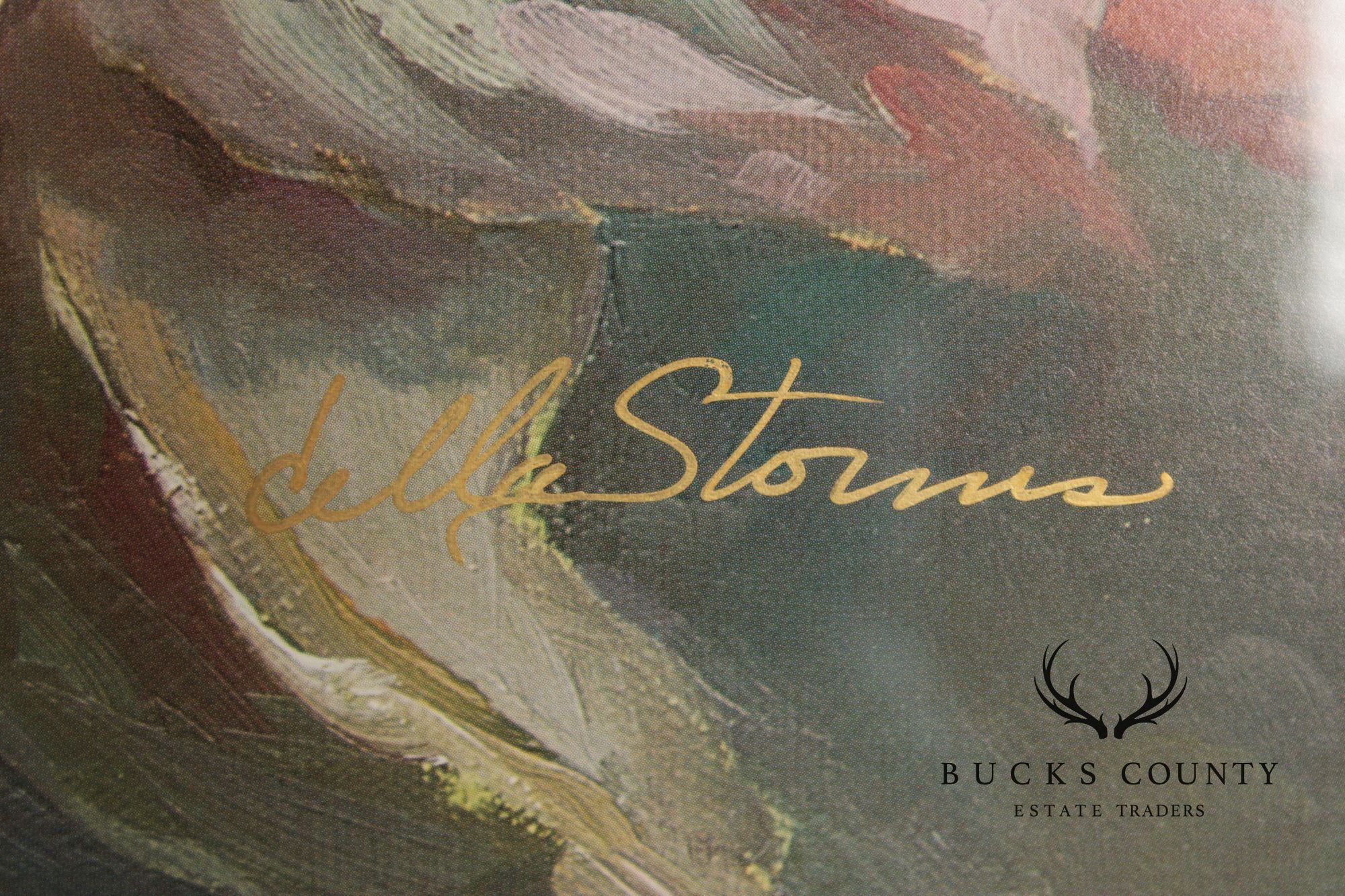 Della Storms Signed Print, 'Midnight Magnolia'