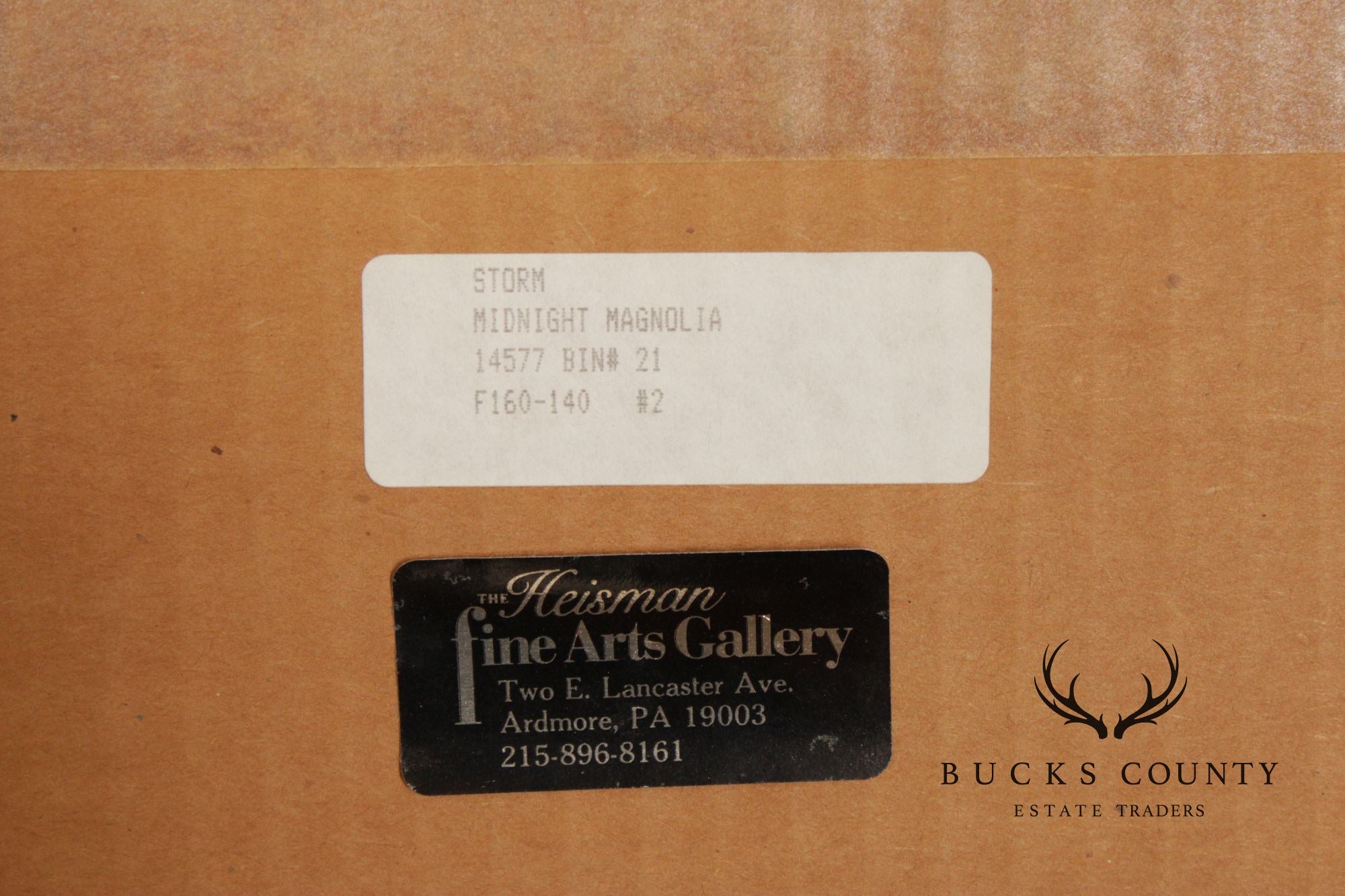 Della Storms Signed Print, 'Midnight Magnolia'