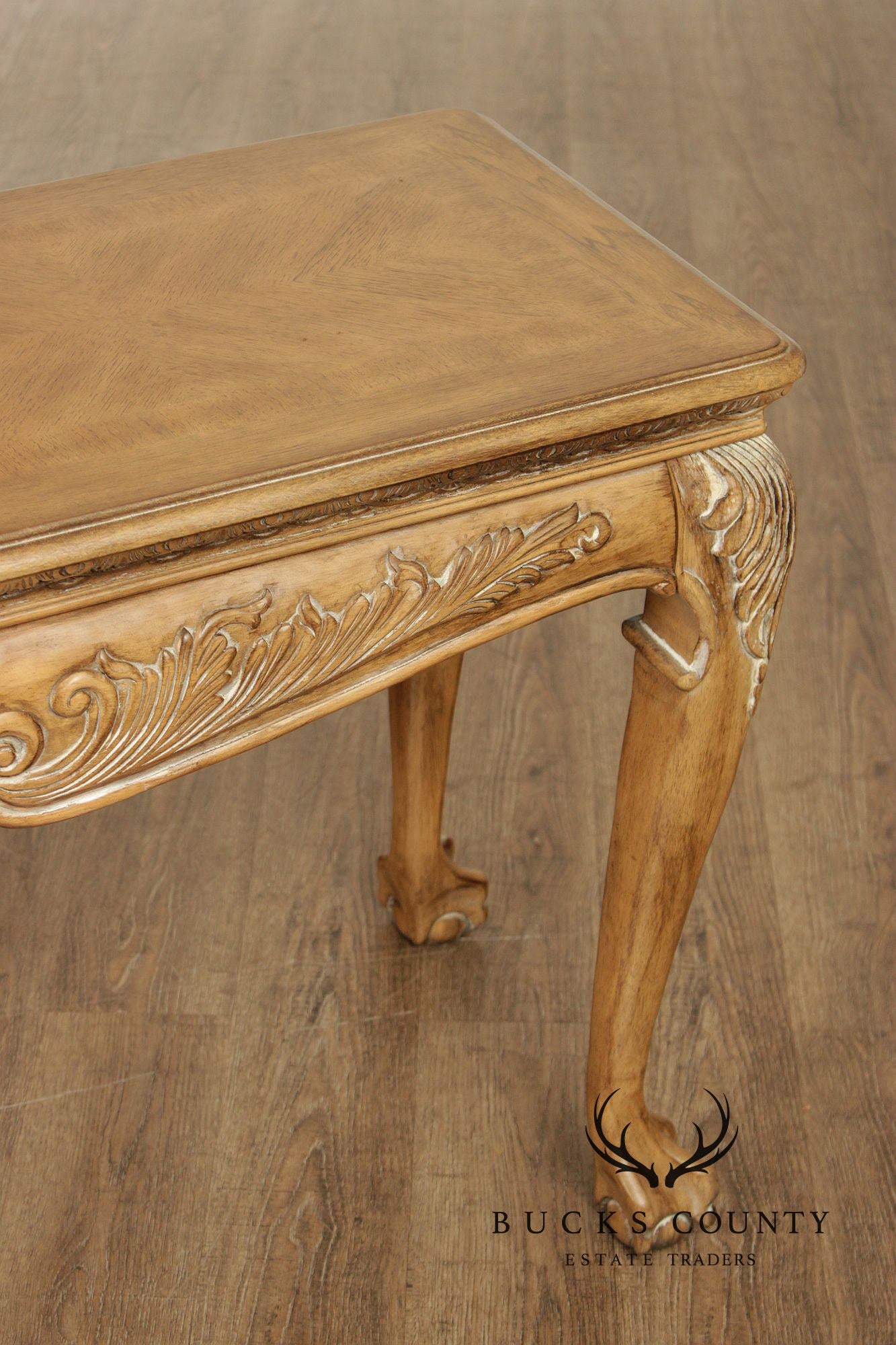 Chippendale Style Carved Console Sofa Table