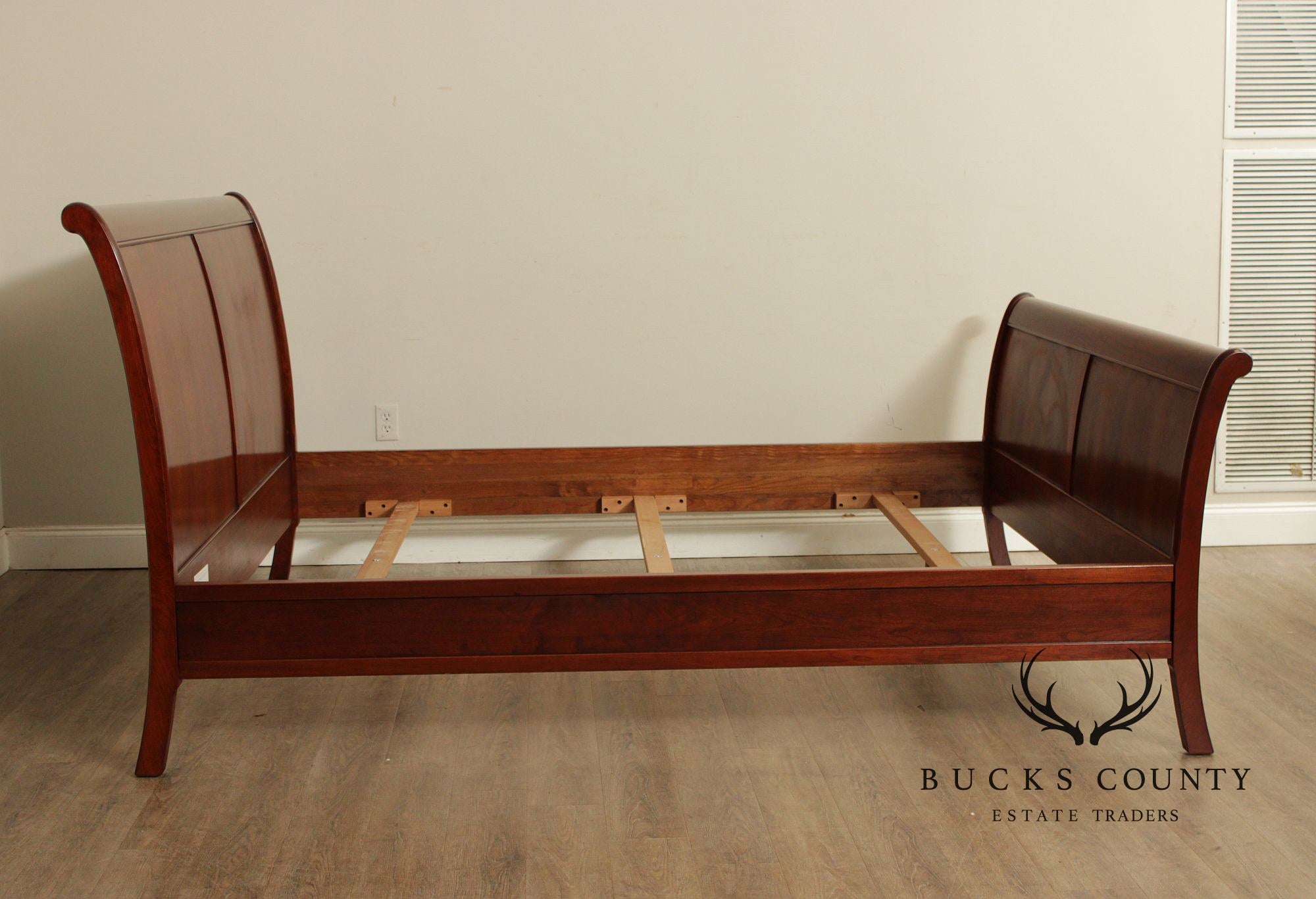 Stickley Traditional Style Cherry King Sleigh Bed