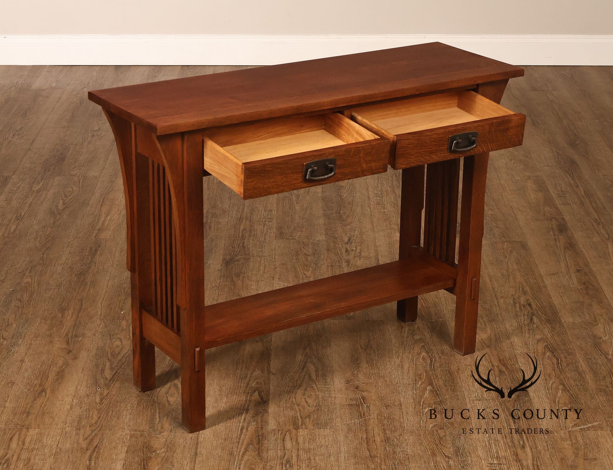 Stickley Mission Collection Oak Console Table