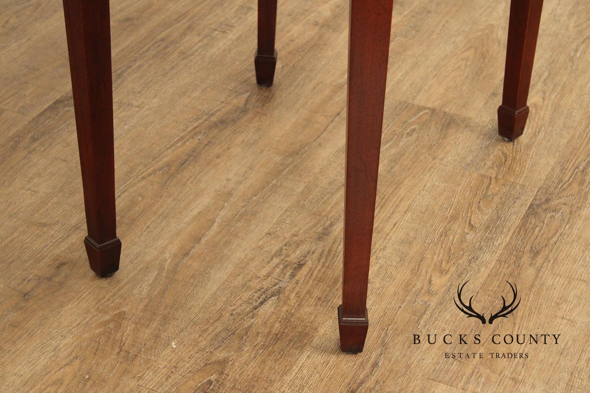 Federal Style Flip-Top Mahogany Demilune Game Table