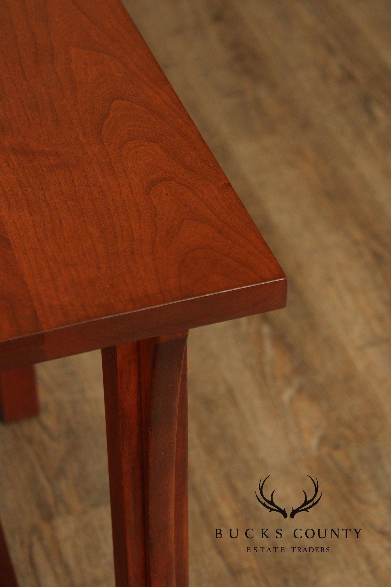 Stickley Mission Collection Pair Of Cherry Spindle Side Tables