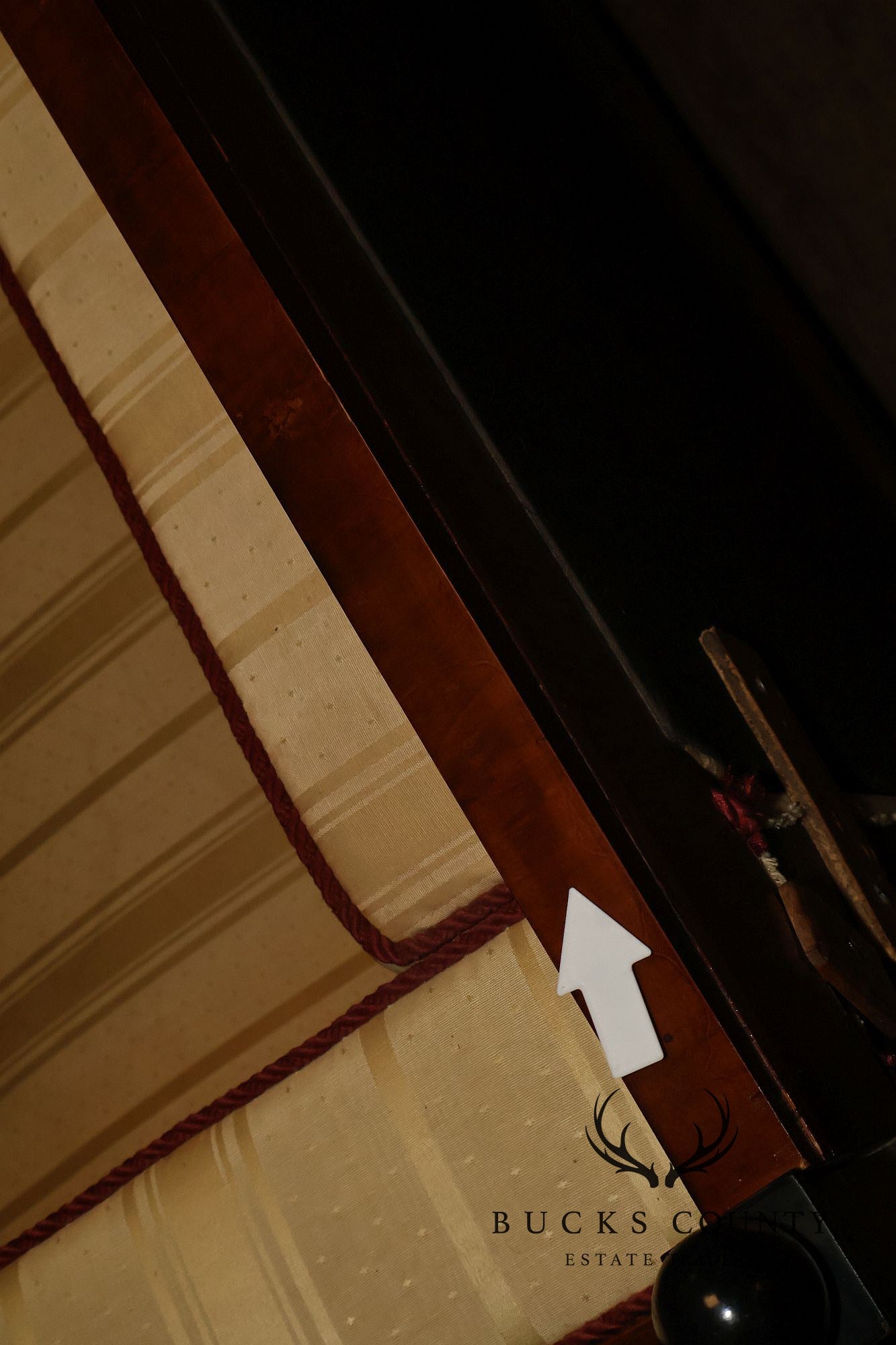 Biedermeier Style Antique Inlaid Mahogany Box Sofa