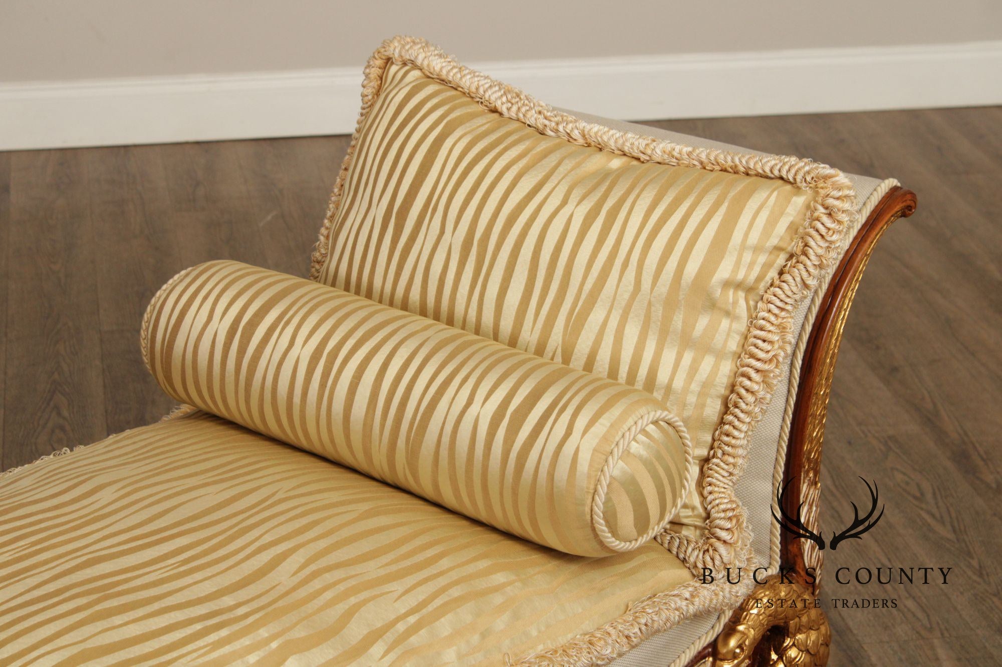 Italian Empire Gilt Carved Eagle Bench