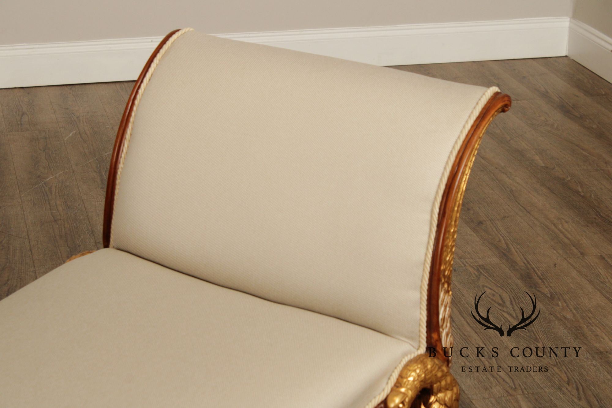 Italian Empire Gilt Carved Eagle Bench