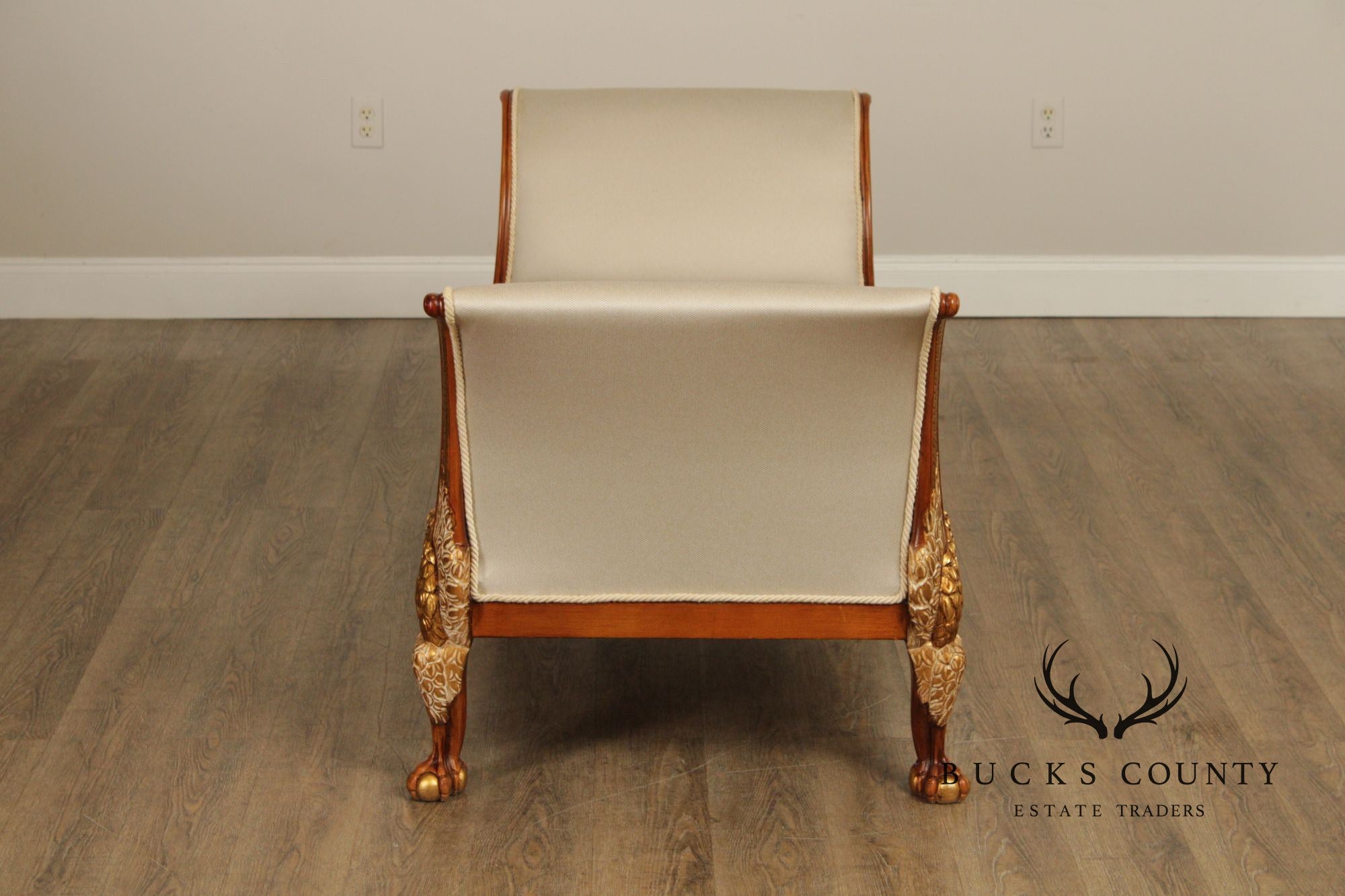 Italian Empire Gilt Carved Eagle Bench