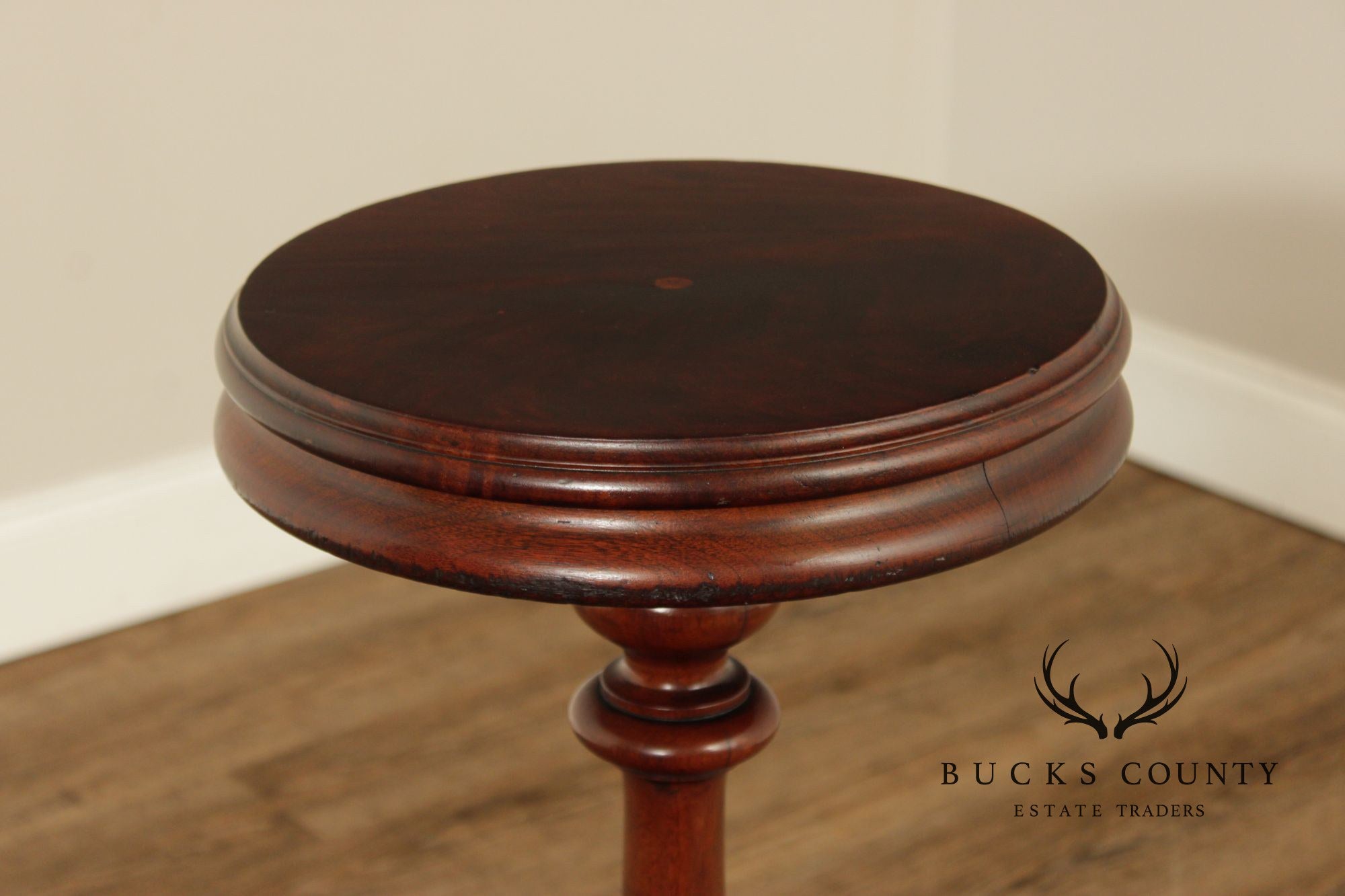 Antique Victorian Walnut Pedestal Plant Stand
