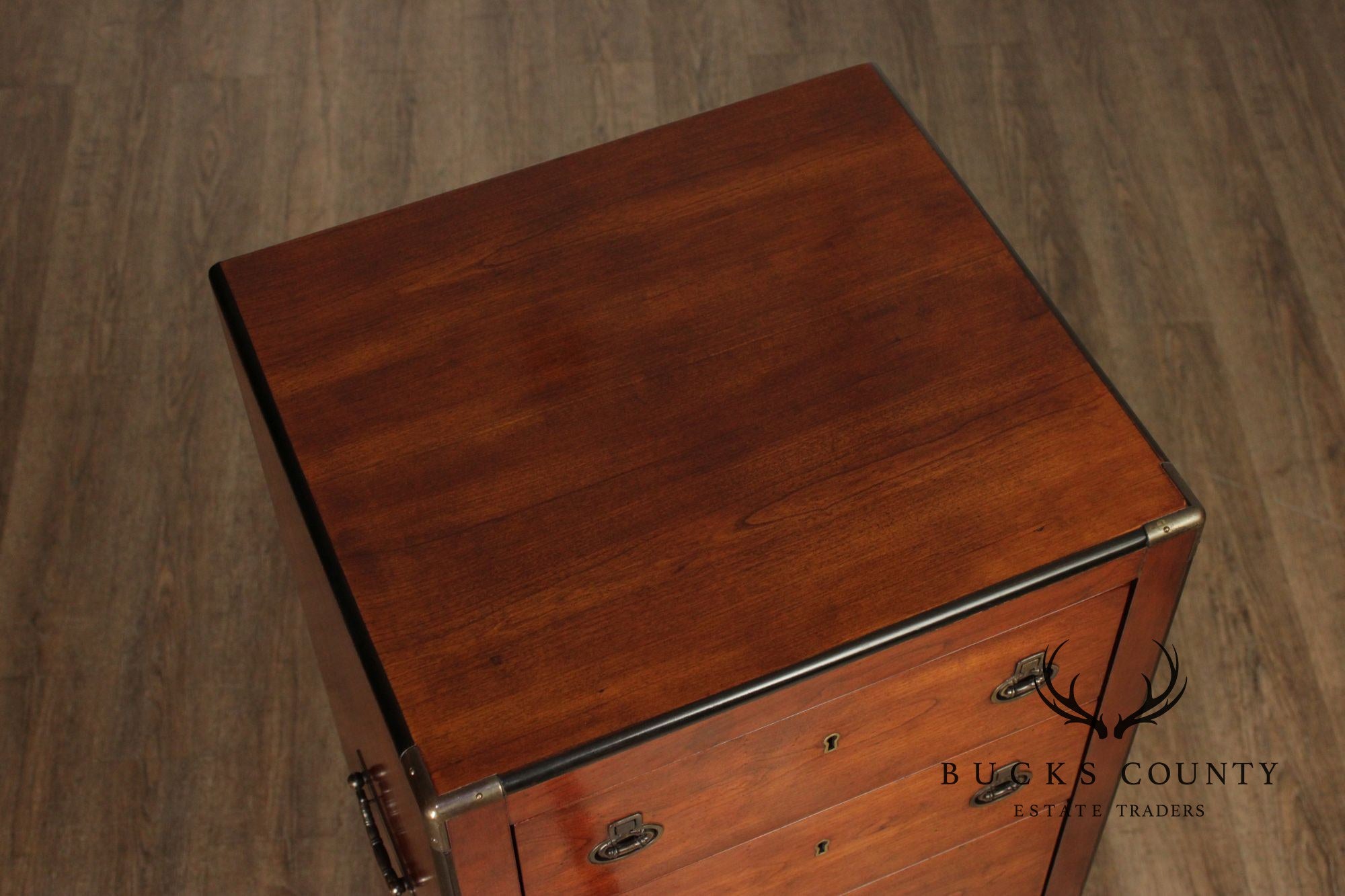 National Mt. Airy Campaign Style Cherry Tall Lingerie Chest