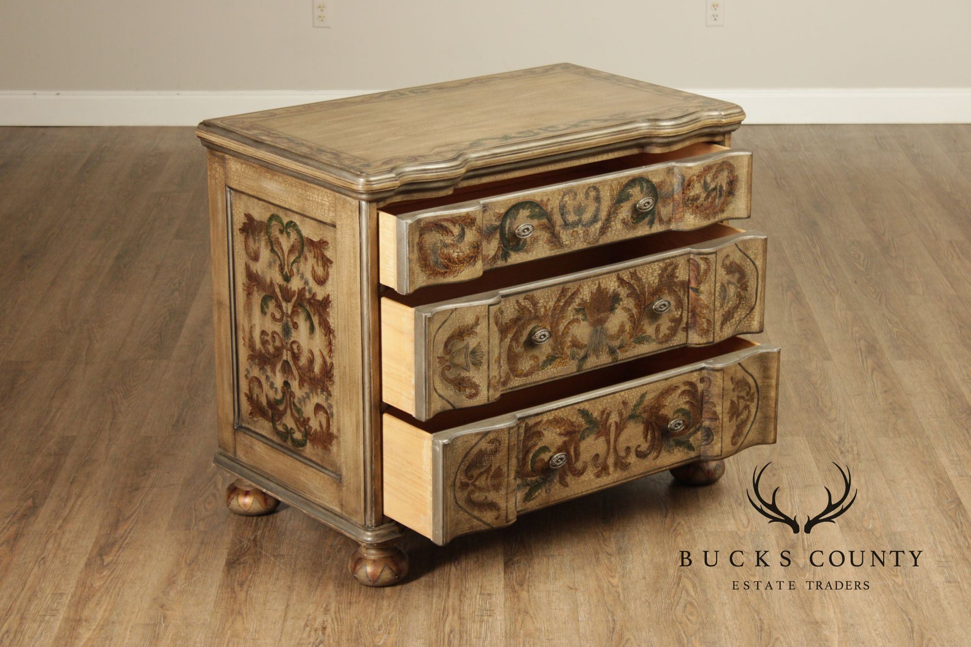 Bernhardt Baroque Style Painted Chest Of Drawers