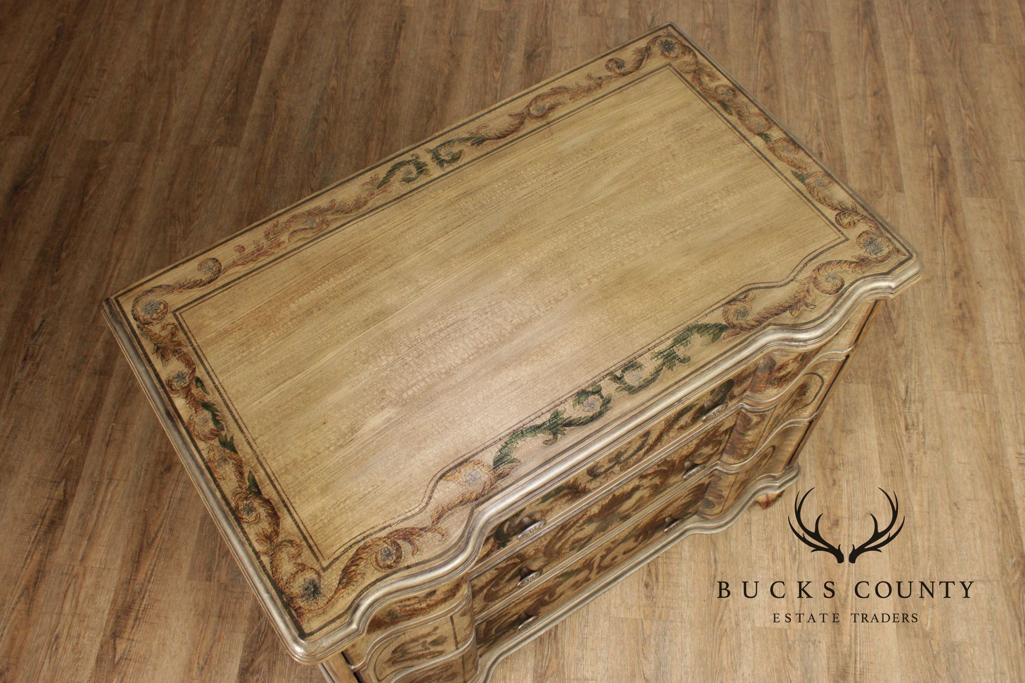 Bernhardt Baroque Style Painted Chest Of Drawers
