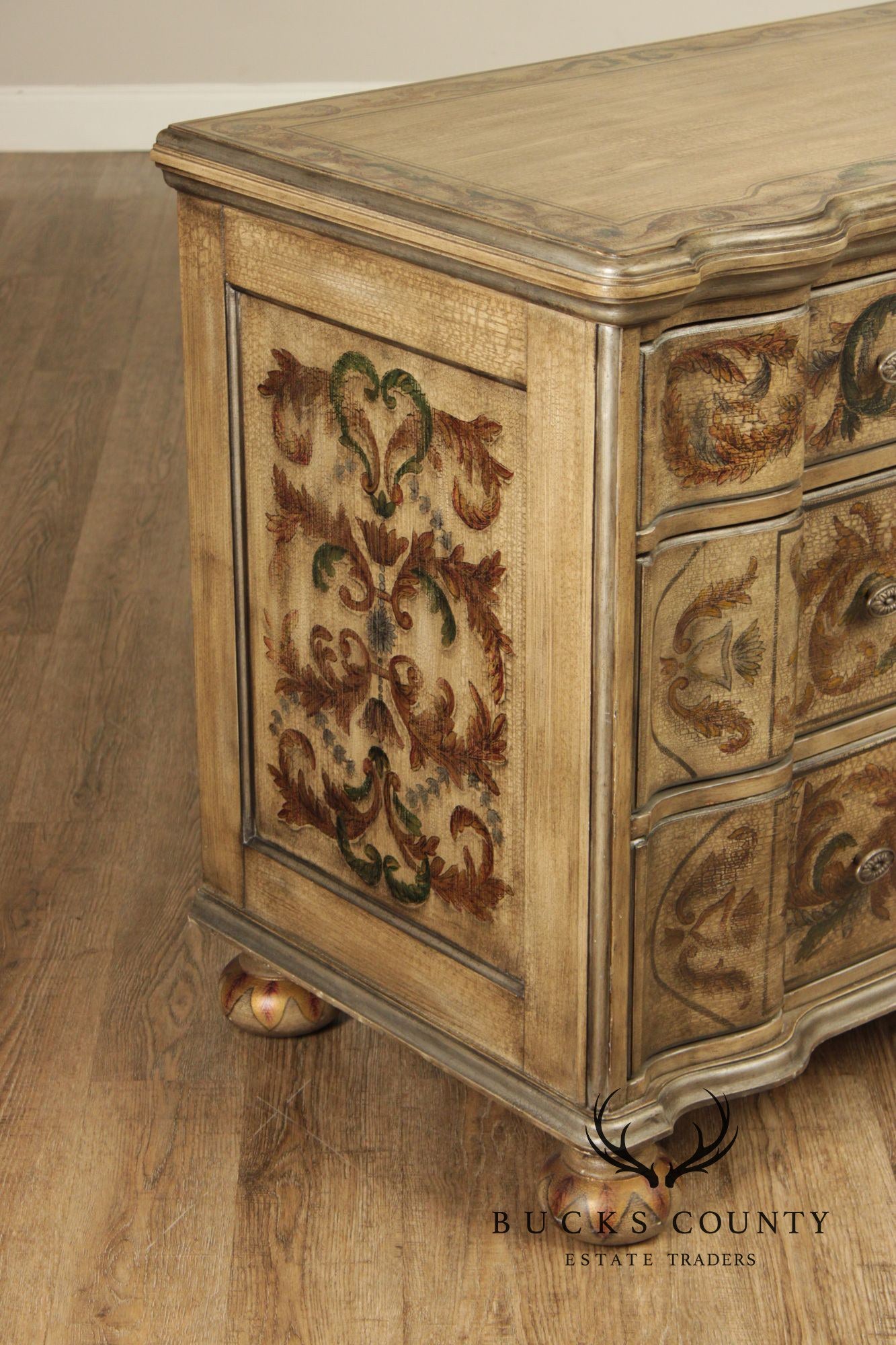 Bernhardt Baroque Style Painted Chest Of Drawers