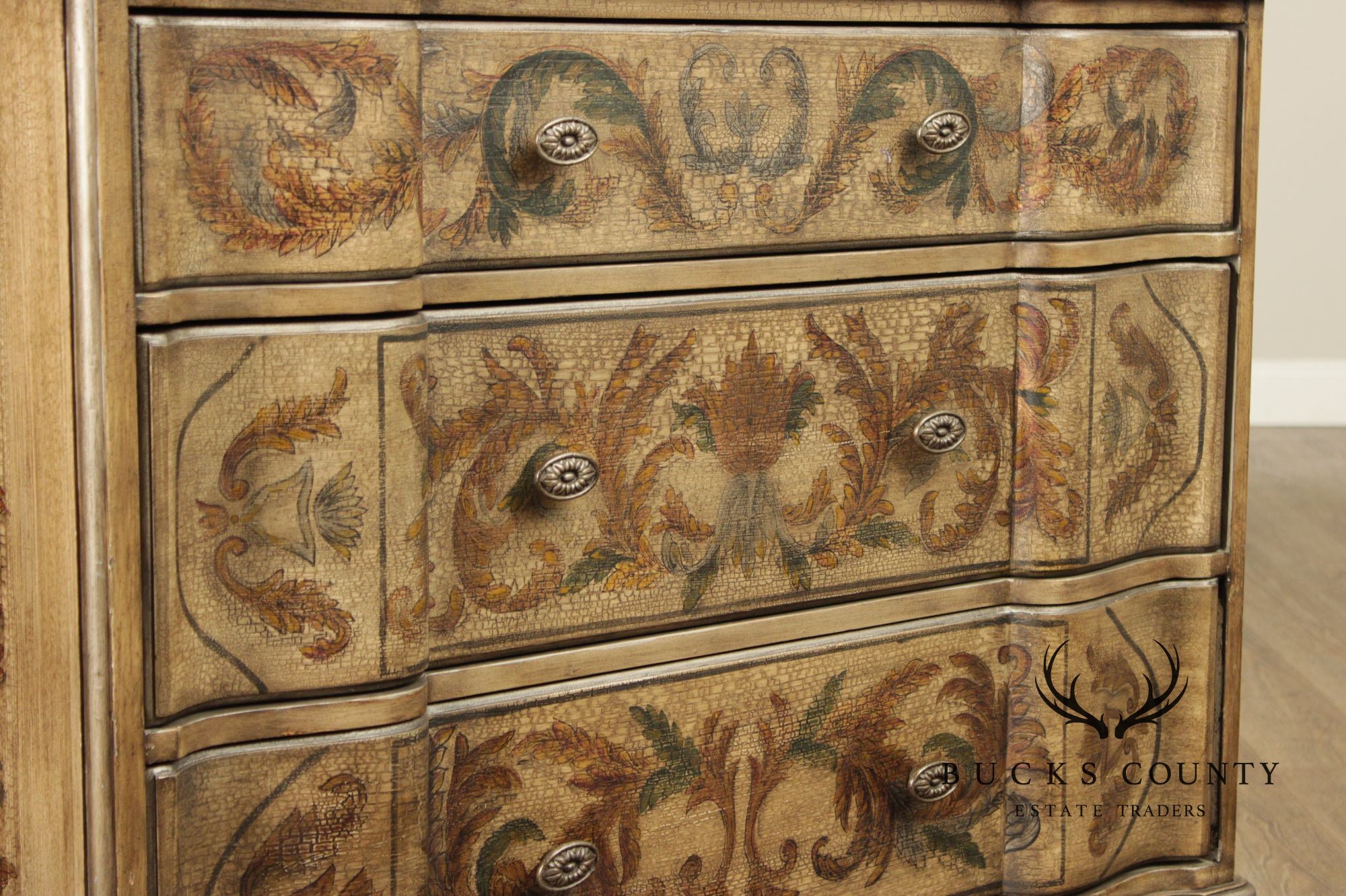 Bernhardt Baroque Style Painted Chest Of Drawers